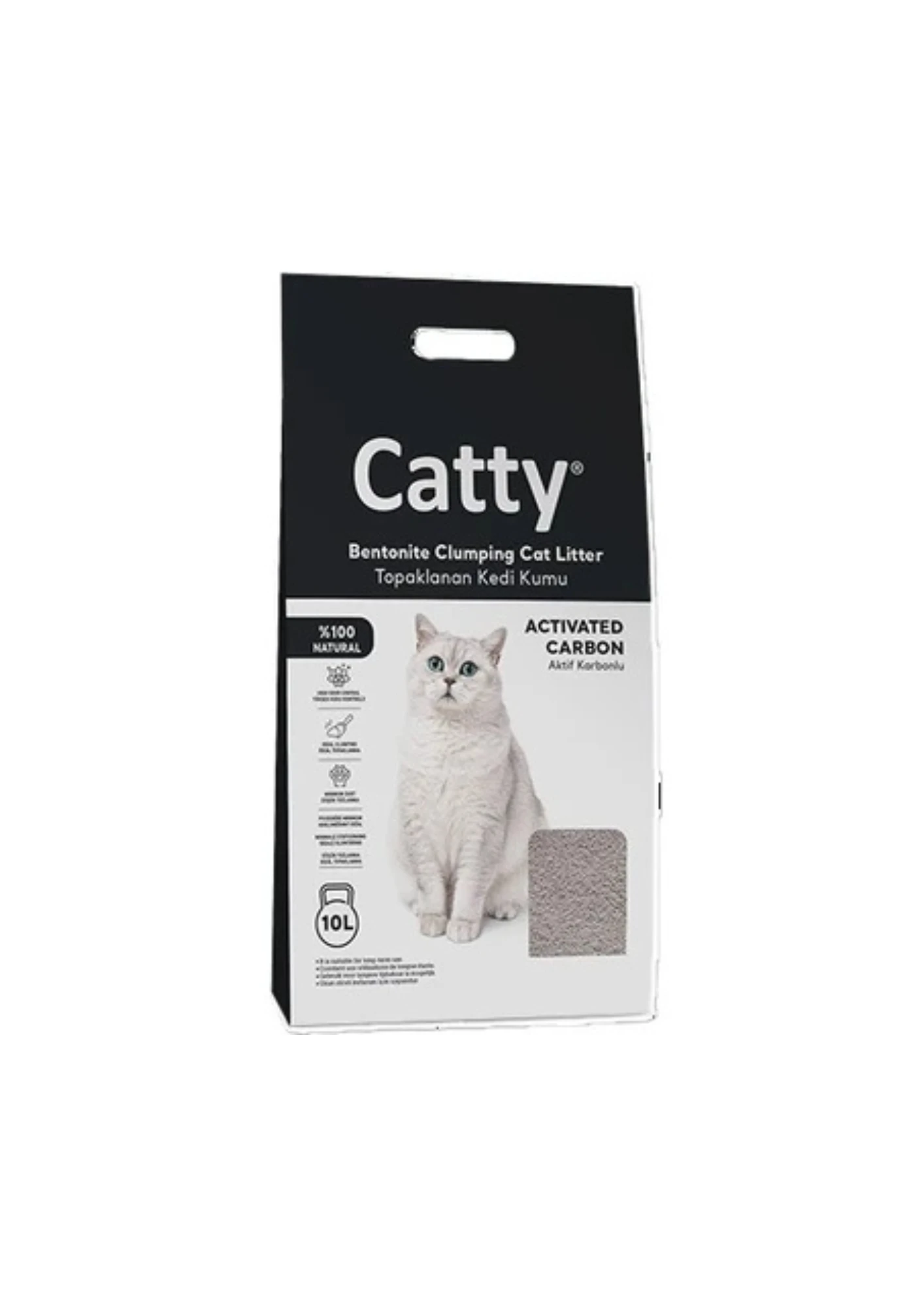 CATTY Aktif Karbonlu Kedi Kumu 10 L