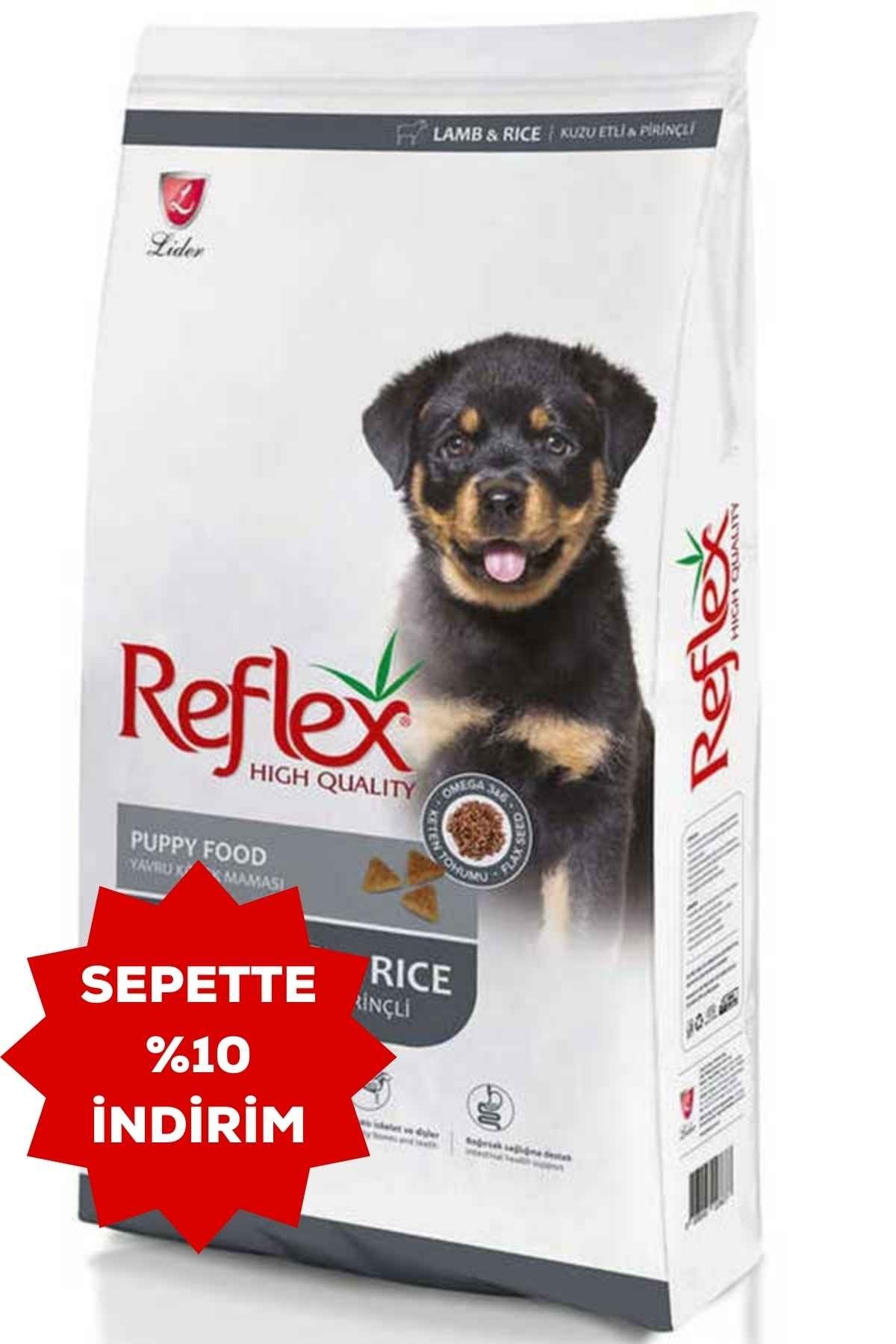 REFLEX Puppy Kuzu Eti ve Pirinçli Yavru Köpek Maması 15+1 Kg