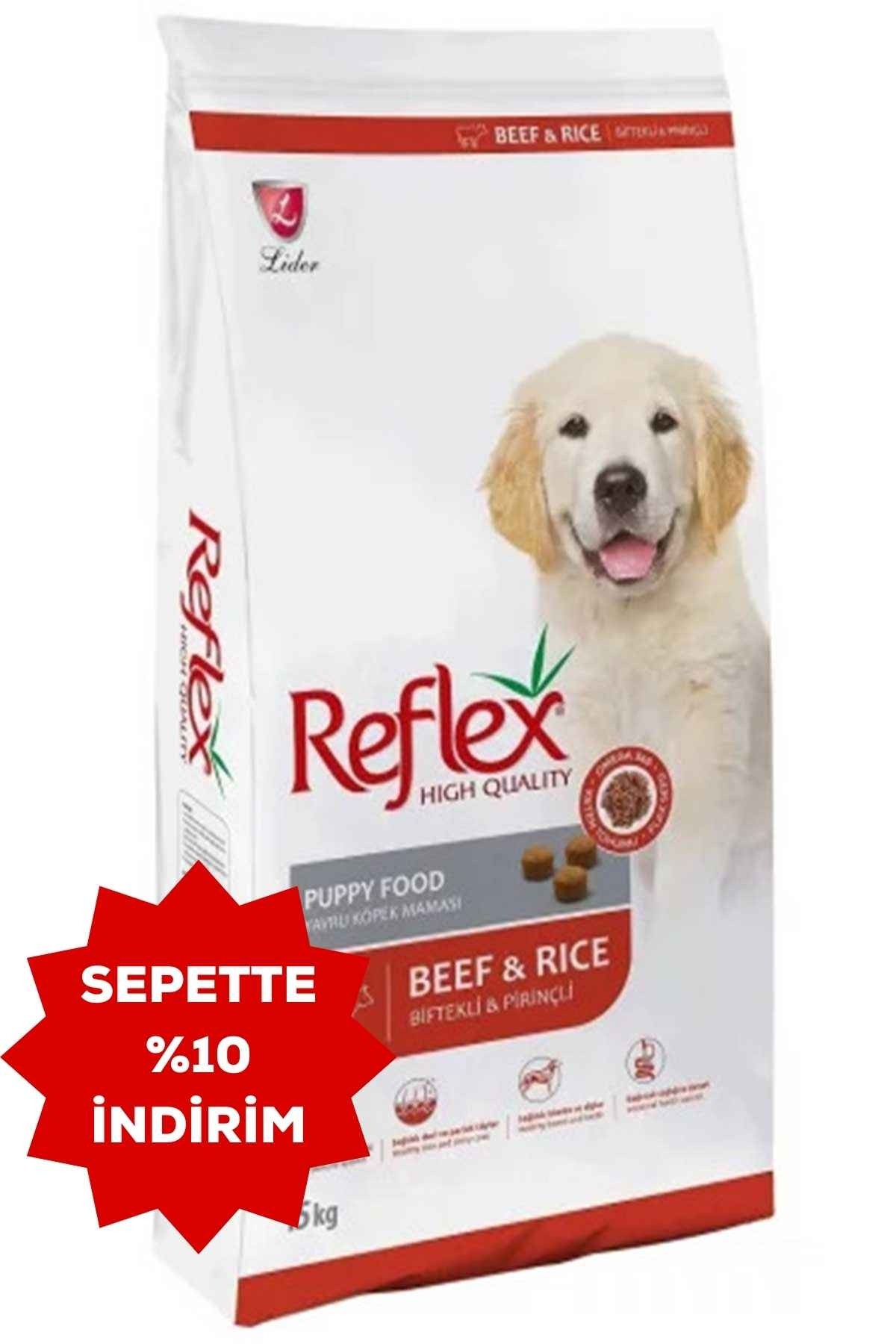 REFLEX Puppy Biftekli Yavru Köpek Maması 15 Kg