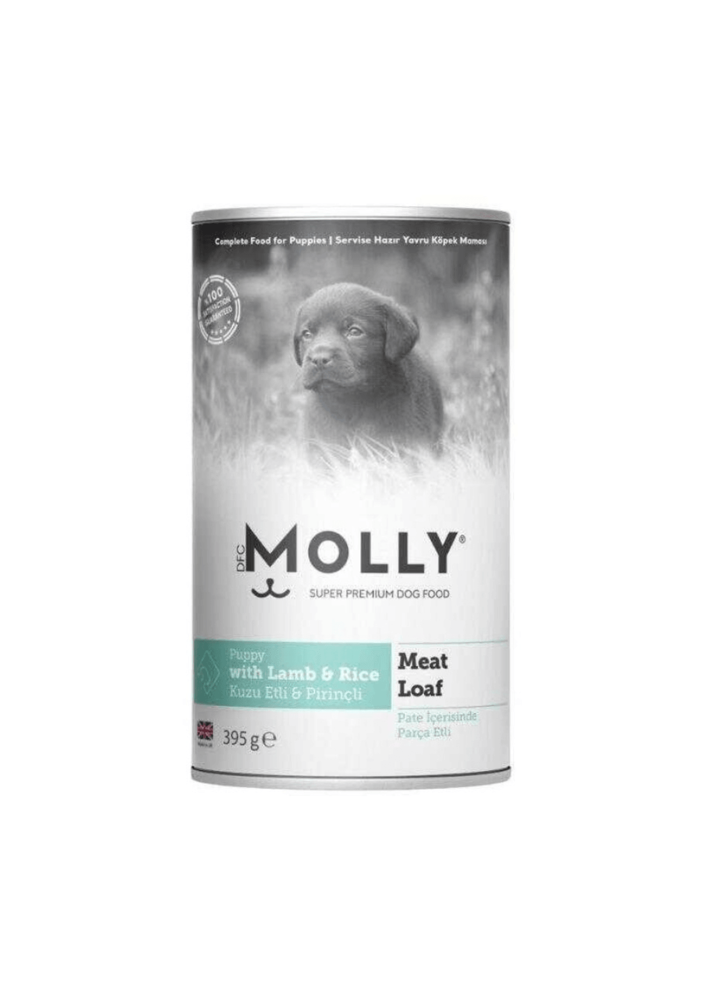 MOLLY Kuzu Etli Parca Etli Yavru Köpek Konservesi 395 Gr