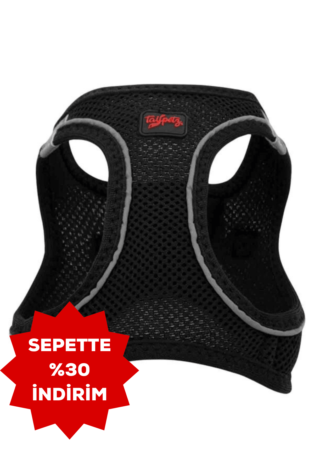 TAILPETZ Air-Mesh Göğüs Tasmasi Siyah XS