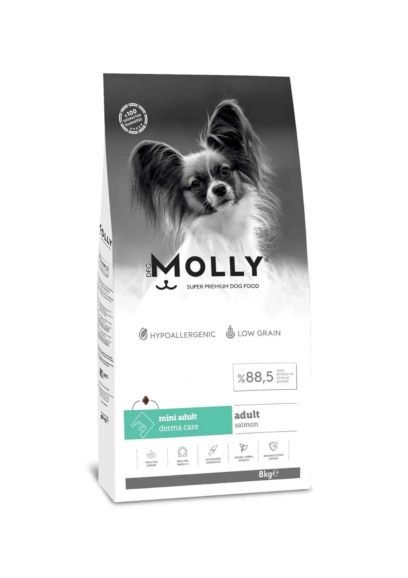 MOLLY Somonlu Mini Küçük Irk Yetişkin Köpek Maması 8 Kg