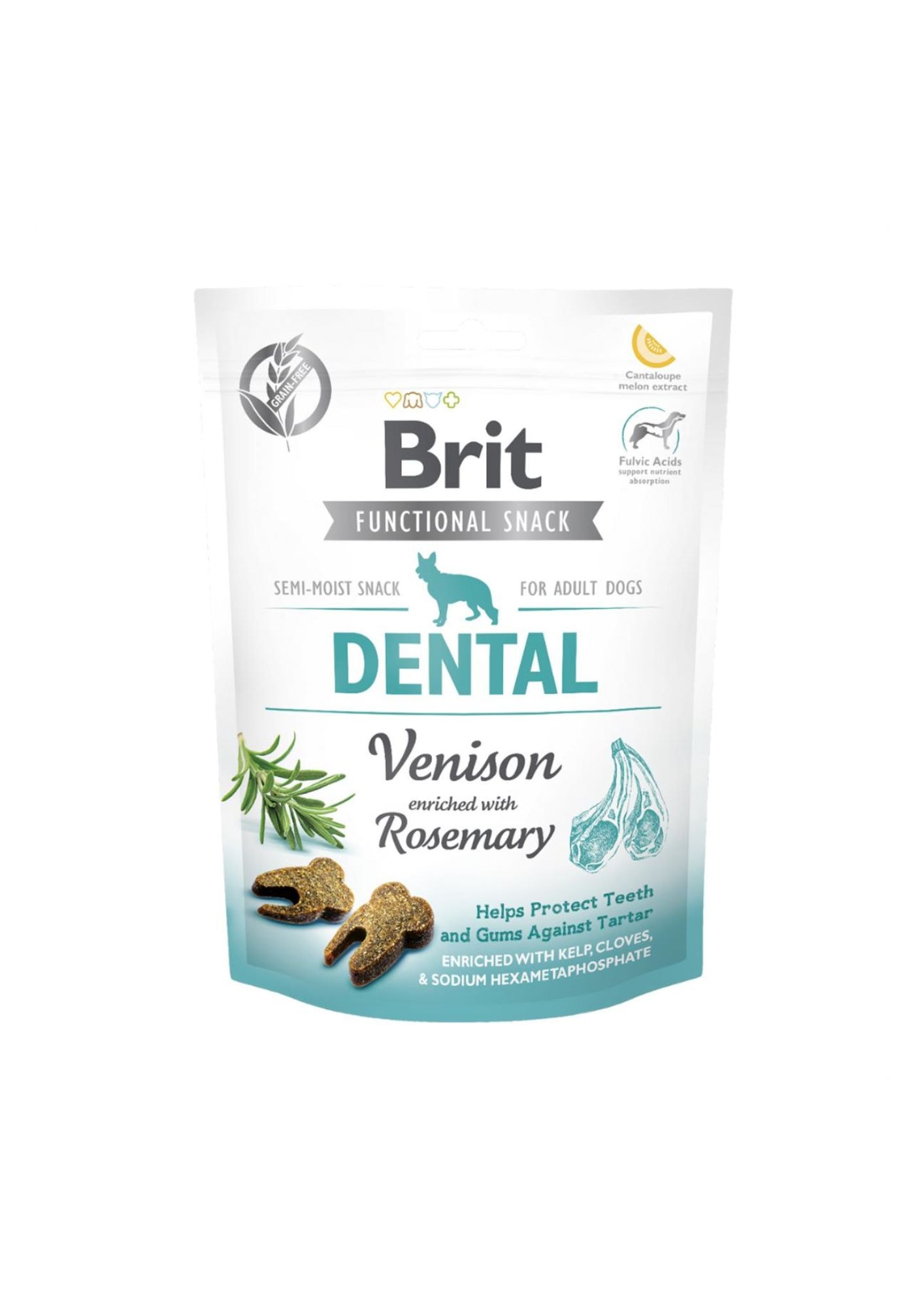 BRIT Dental Biberiye ve Geyik Etli Diş Sağlığı için Köpek Ödülü 150gr
