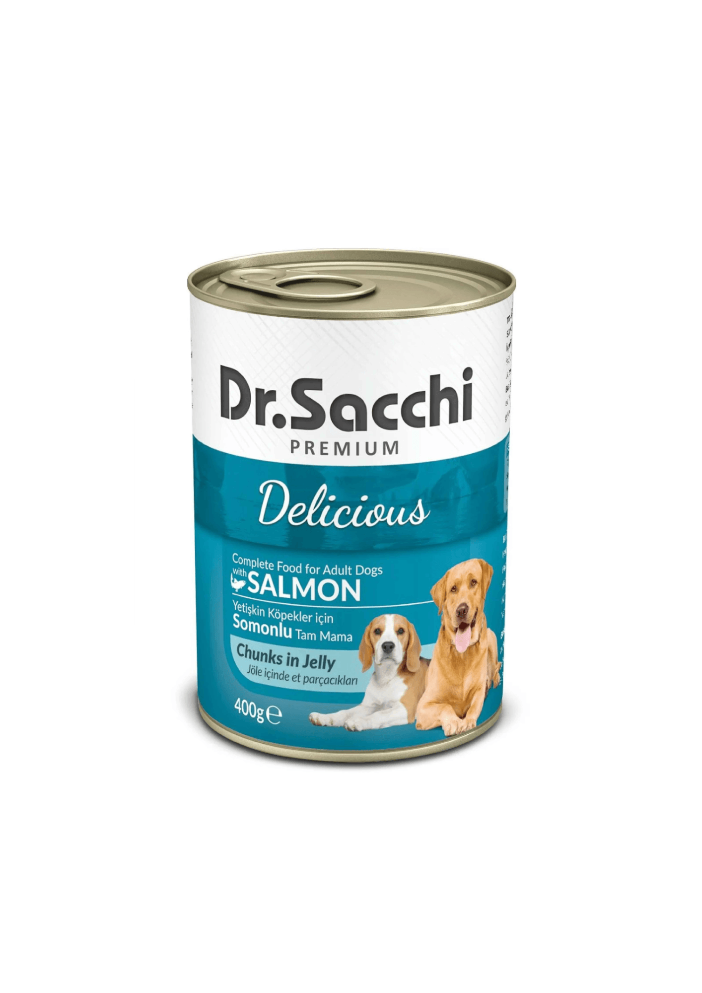 DR.SACCHI Somonlu Yetişkin Köpek Konservesi 400 Gr
