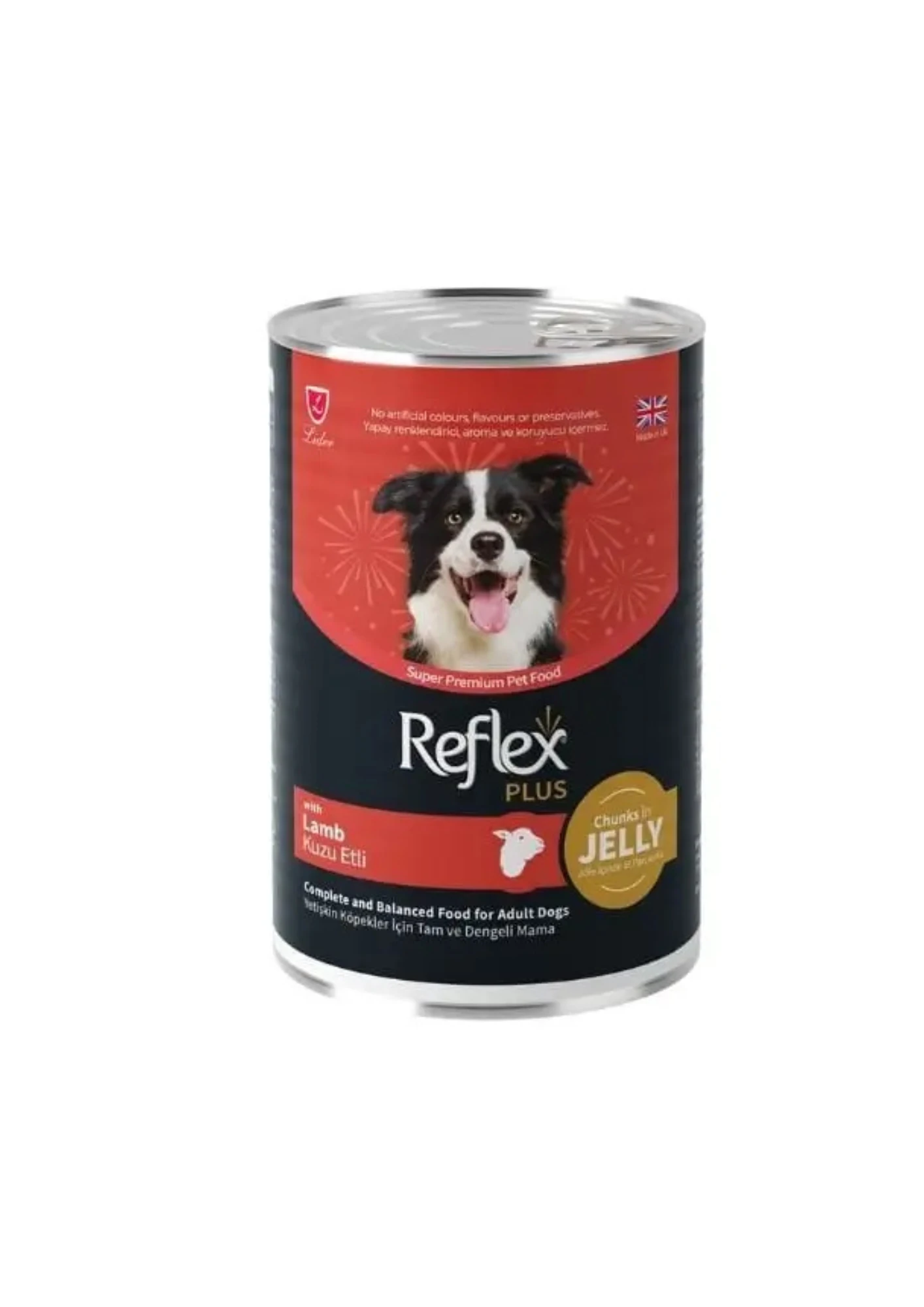 REFLEX PLUS Jöle İçinde Kuzu Etli Yetişkin Köpek Konserve 400 Gr.