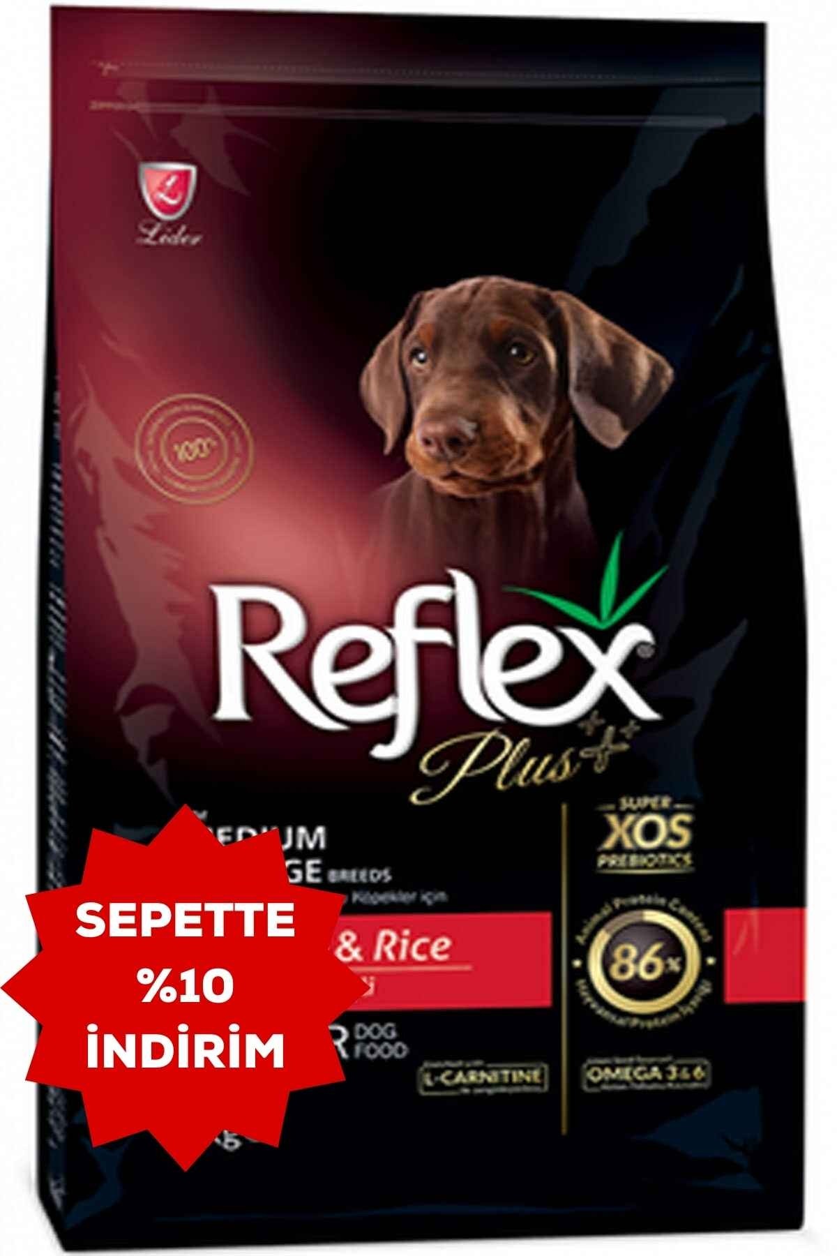 REFLEX Plus Kuzu Pirinç Orta Büyük Irk Yavru Köpek Maması 3 KG