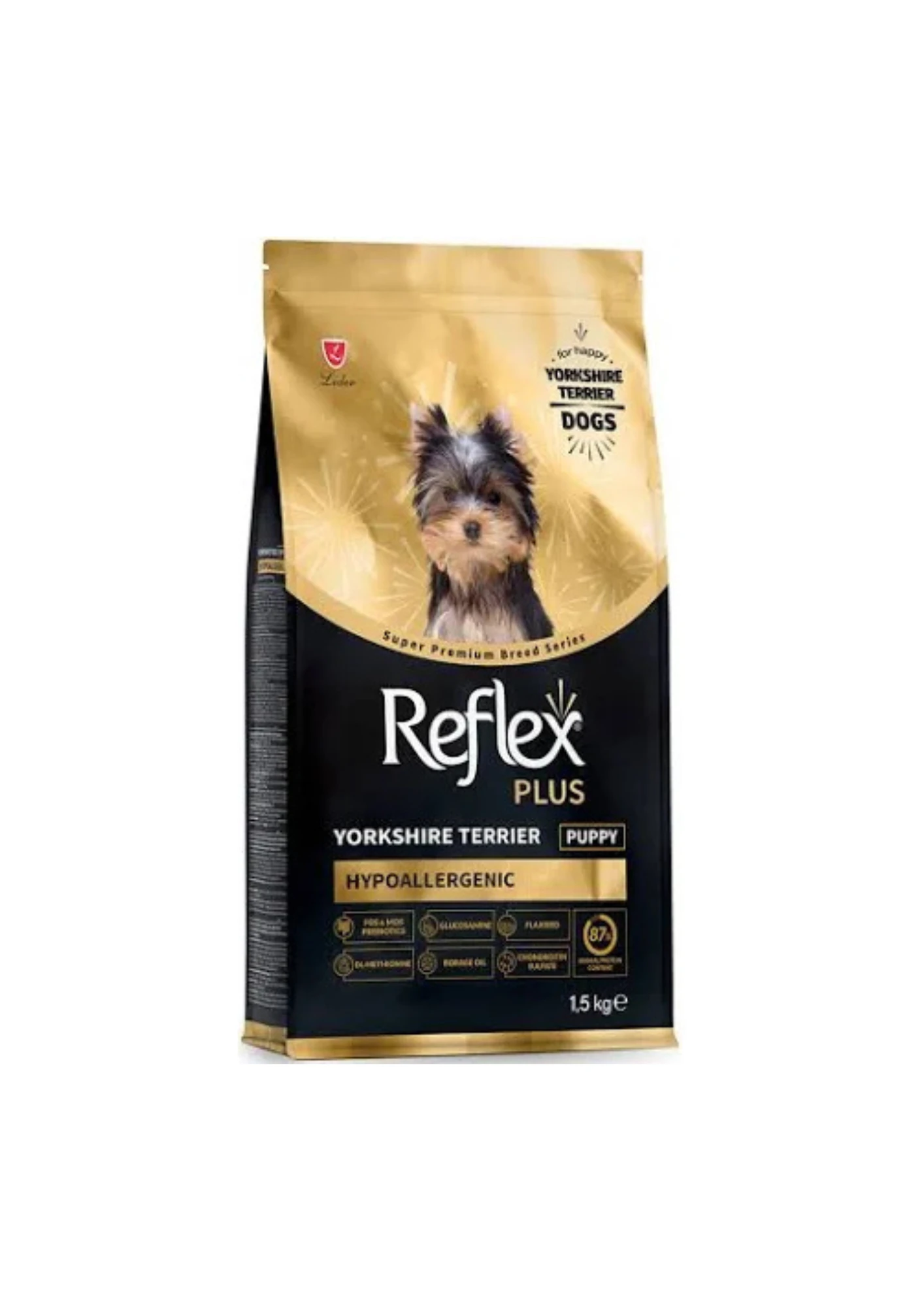 REFLEX PLUS Yorkshire Terrier Hypoallergenic Tavuklu Yavru Köpek Maması 1,5 Kg