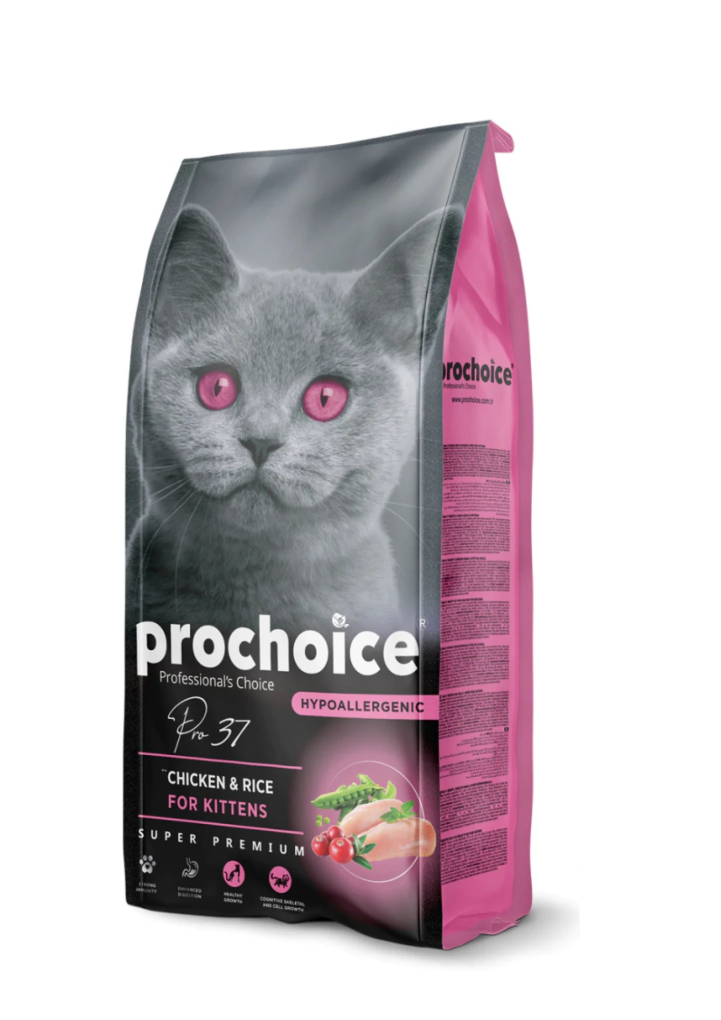 PRO CHOICE 37 Tavuklu ve Pirinçli Yavru Kedi Maması 15 Kg
