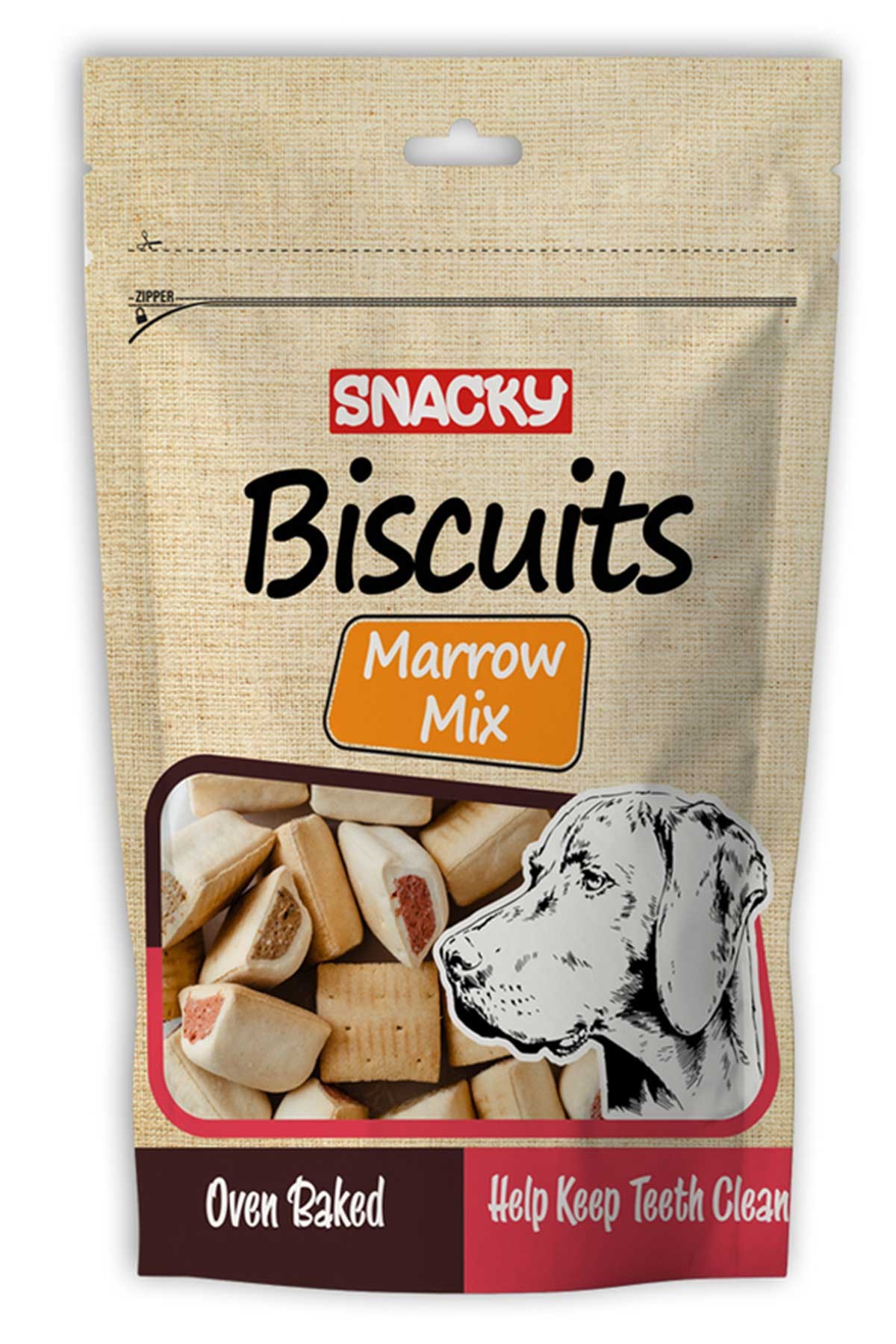 SNACKY Marrow Bone Köpek Bisküvisi 200 Gr