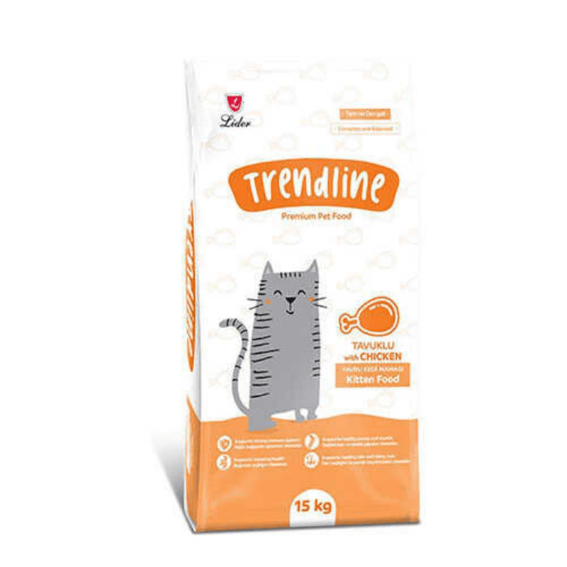 TRENDLINE Kitten Tavuklu Yavru Kedi Maması 15 Kg