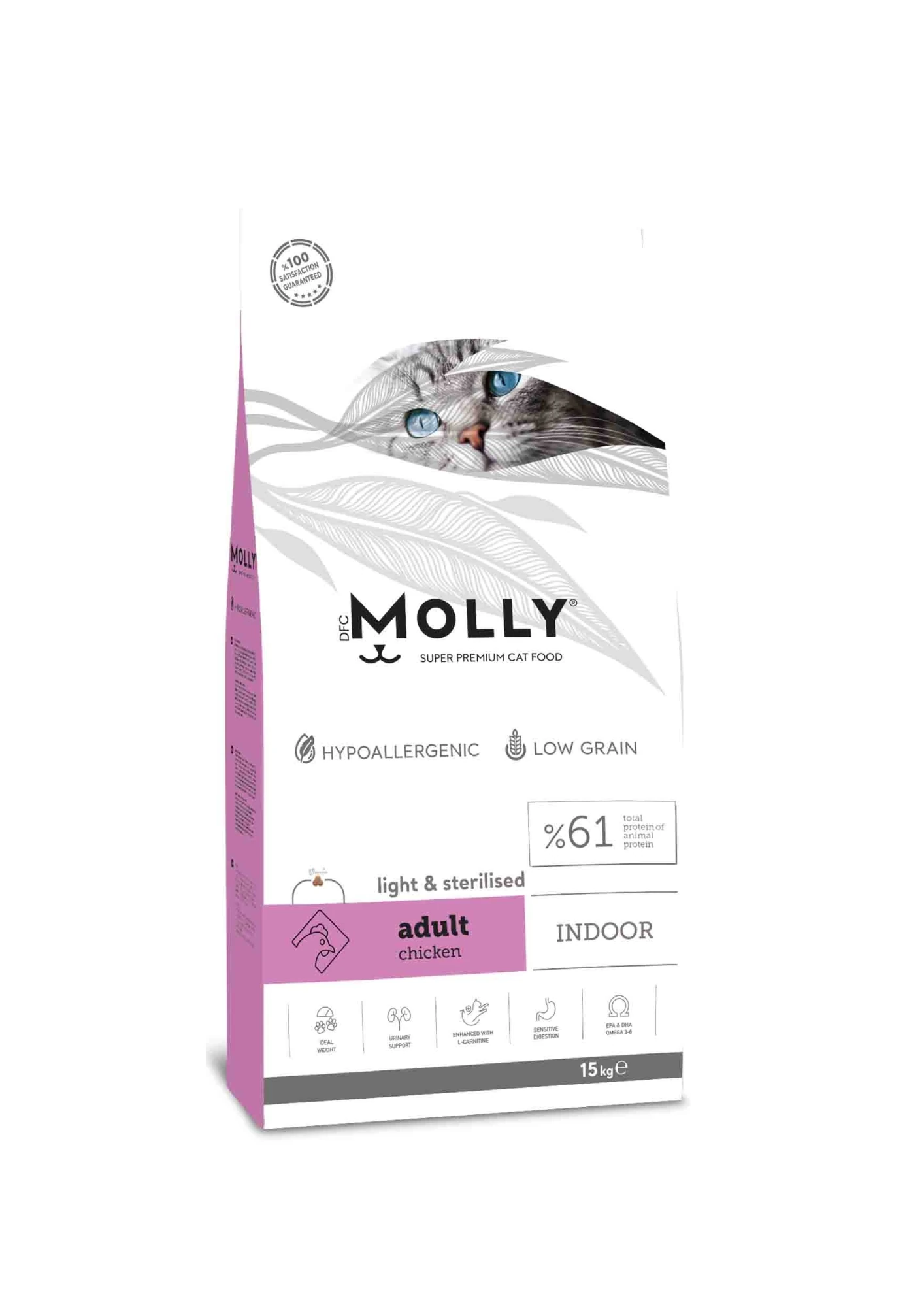 MOLLY Tavuklu Kısırlaştırılmış Yetişkin Kedi Maması 15 Kg