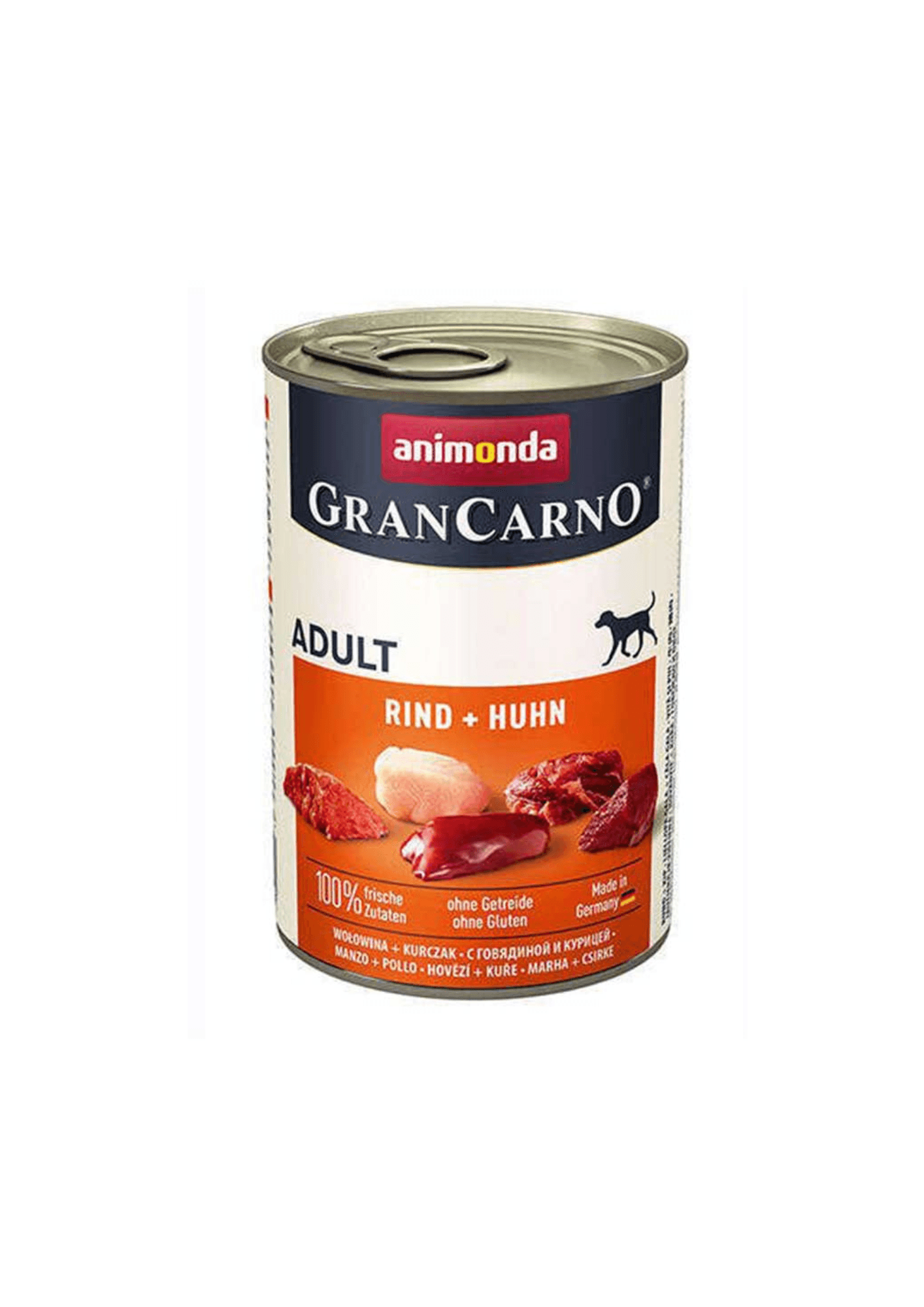 ANIMONDA Grancarno Tavuklu ve Sığır Etl Yetişkin Köpek Konservesi 400 Gr