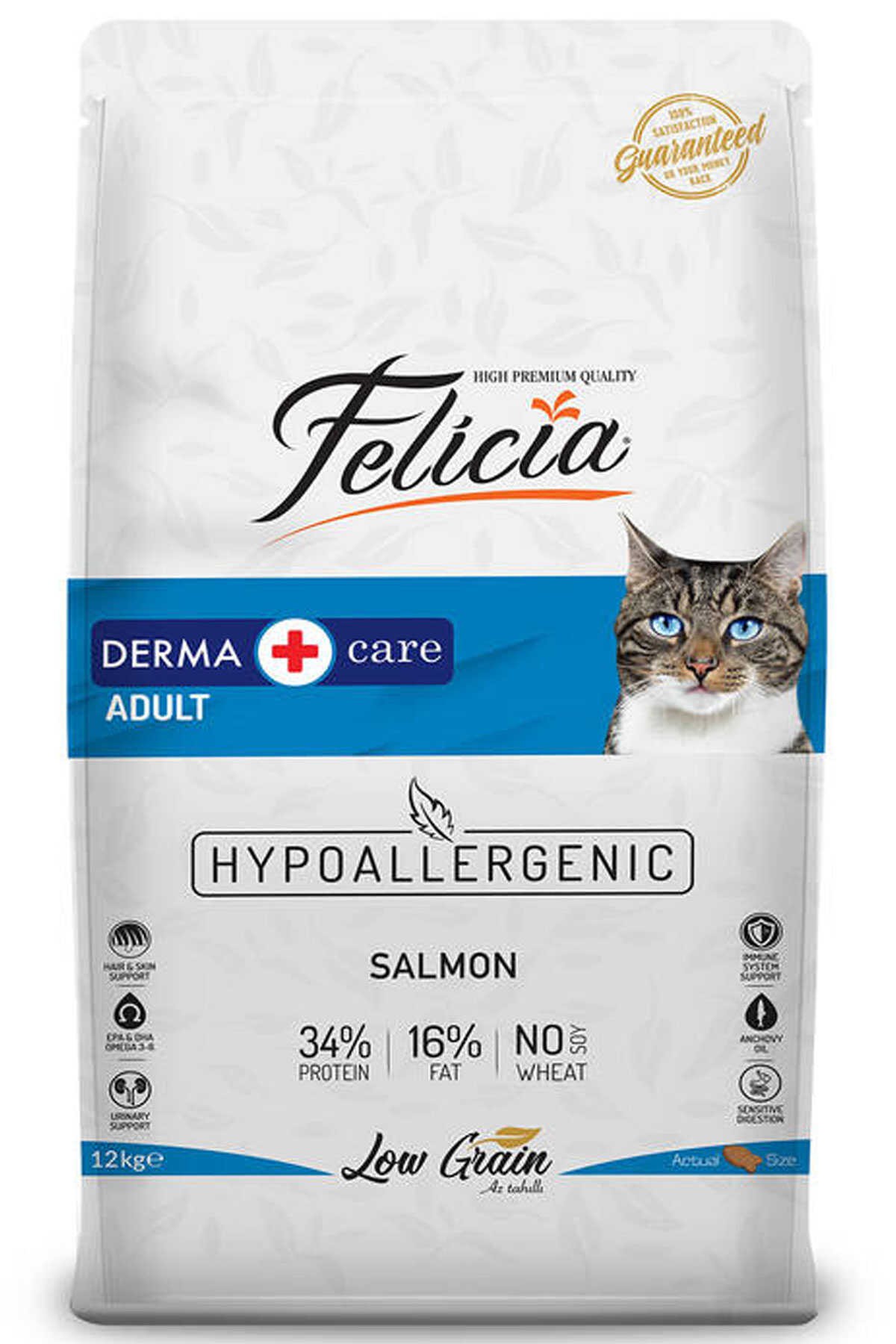FELICIA Somonlu Az Tahıllı Kedi Maması 12 Kg