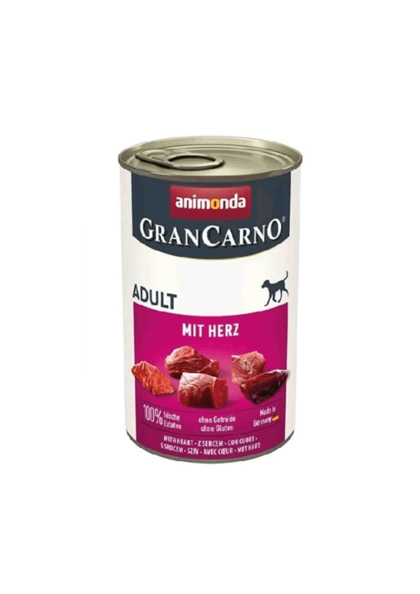 ANIMONDA Gran Carno Sığır Etli ve Yürekli Yetişkin Köpek Konservesi 400gr