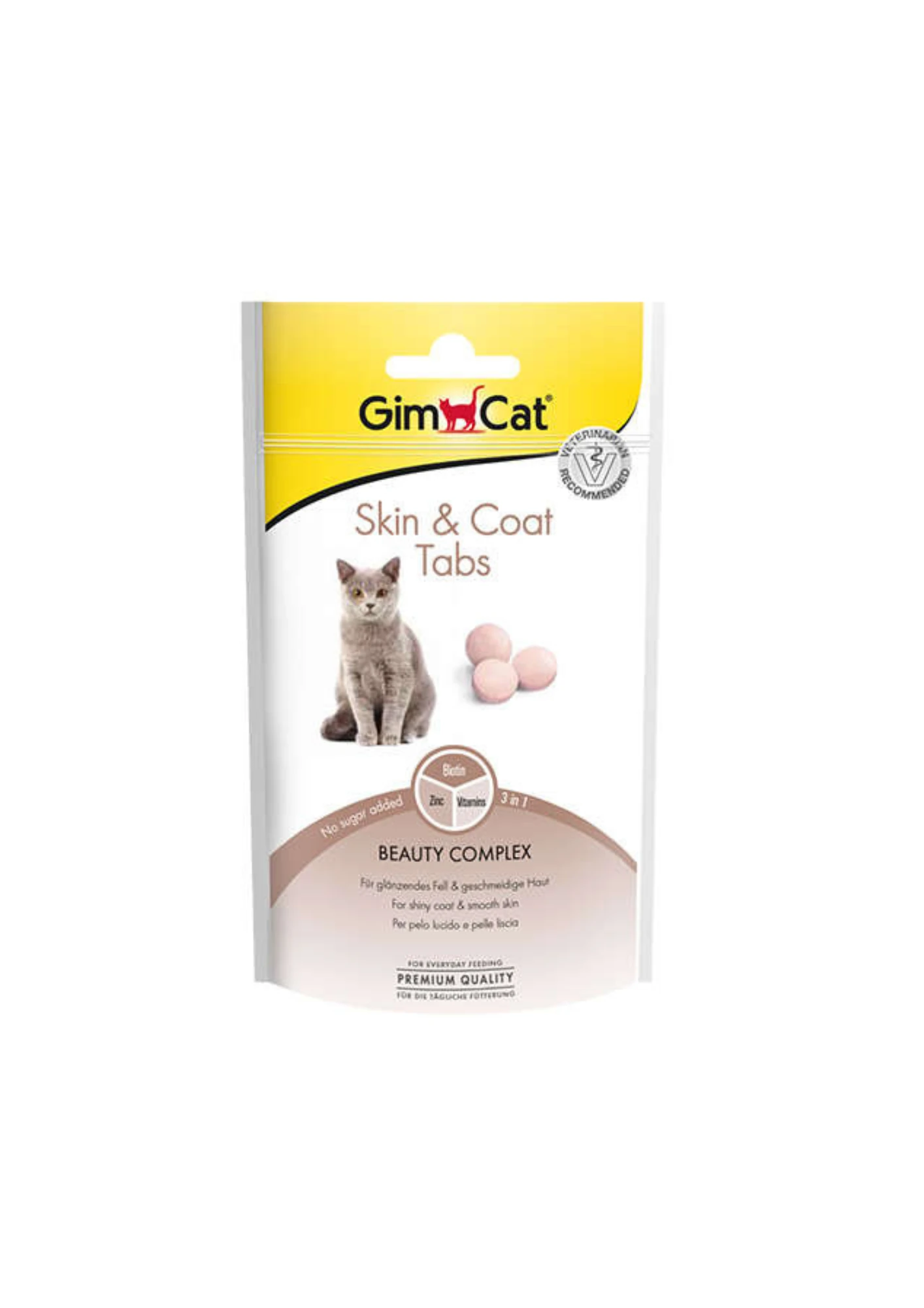 GIMCAT Deri ve Tüy Sağlığı Kedi Ödül Tableti 40 Gr