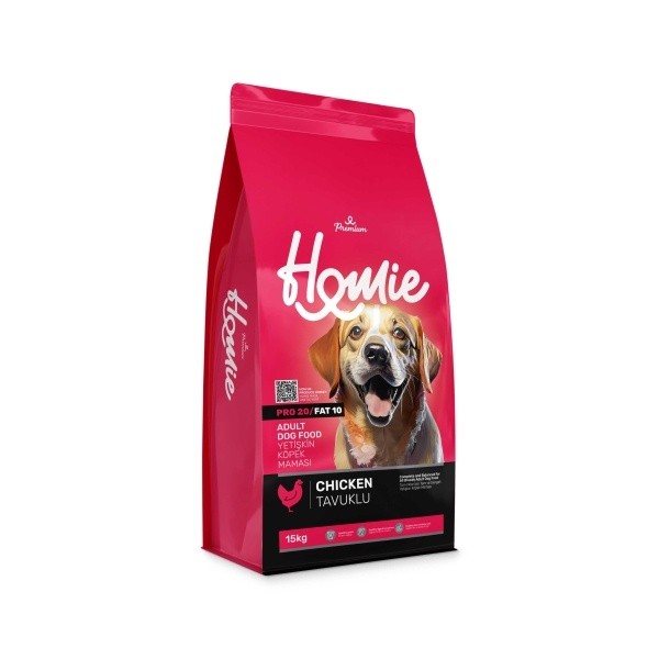 HOMIE PRO20/FAT10 Premium Tavuklu Yetişkin Köpek Maması 15 Kg