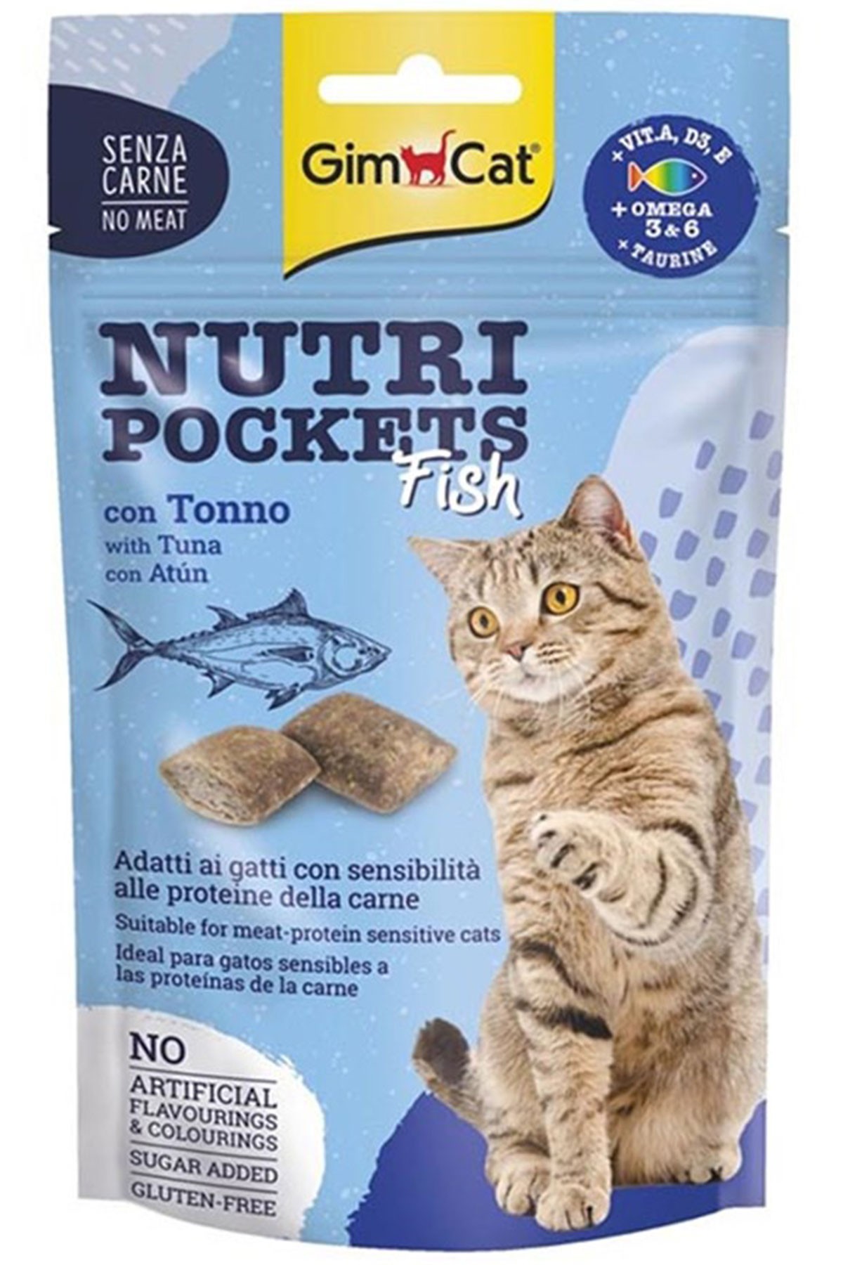 GIMCAT Nutripockets Fish Tuna Malt Kedi Ödülü 60 Gr
