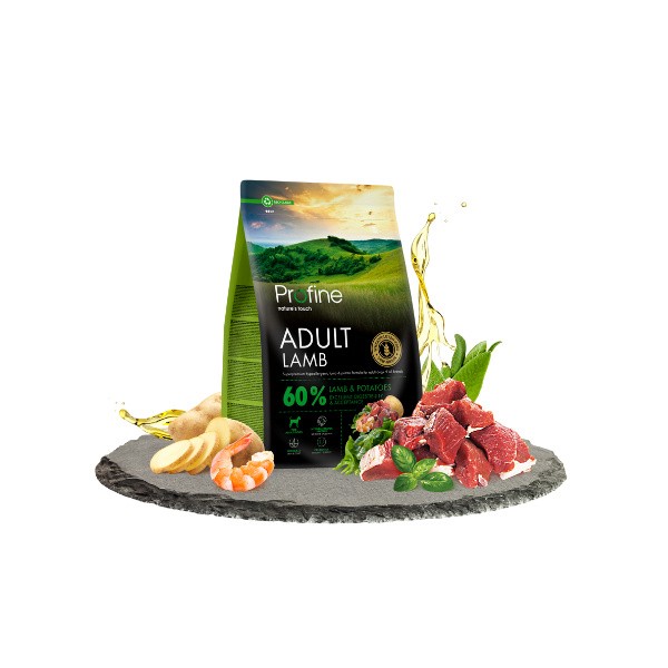 PROFINE Düşük Tahıllı Glutensiz Kuzulu Yetişkin Köpek Maması 3 kg