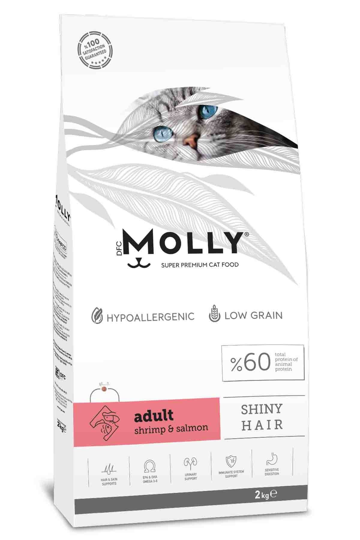 MOLLY Karidesli ve Somonlu Yetişkin Kedi Maması 2 Kg