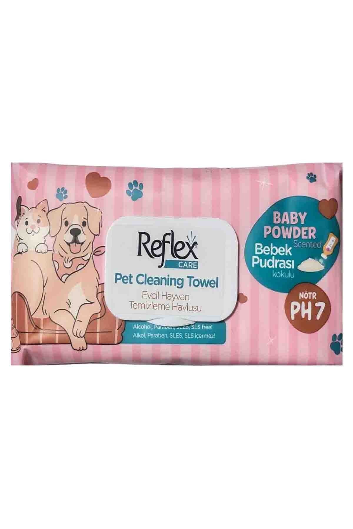REFLEX Kedi ve Köpekler İçin Çok Amaçlı Hijyenik Temizleme Mendili (50'li)