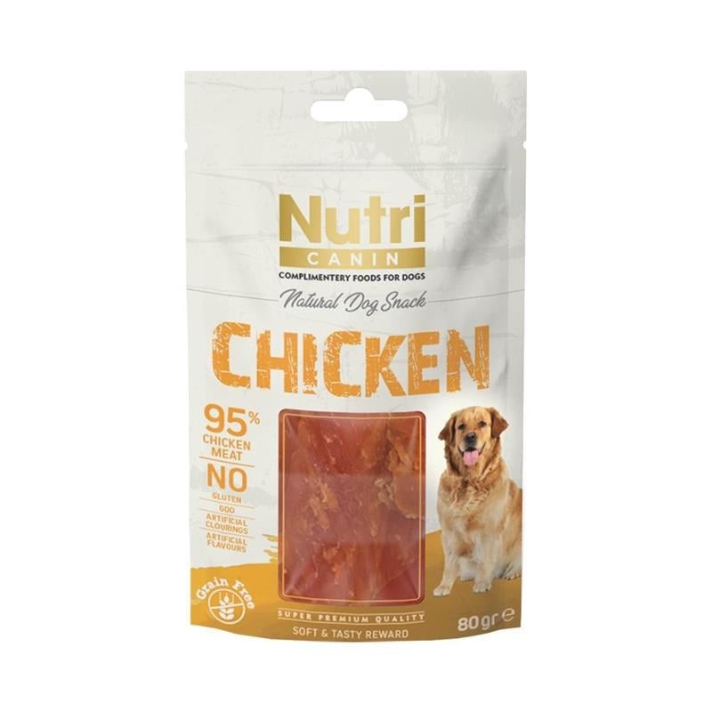 NUTRI CANIN Tahılsız Tavuklu Köpek Ödül Maması 80 Gr