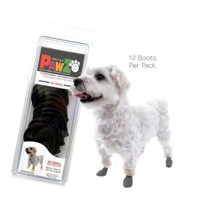PAWZ Köpek Galoşu Siyah XXS 12 Li