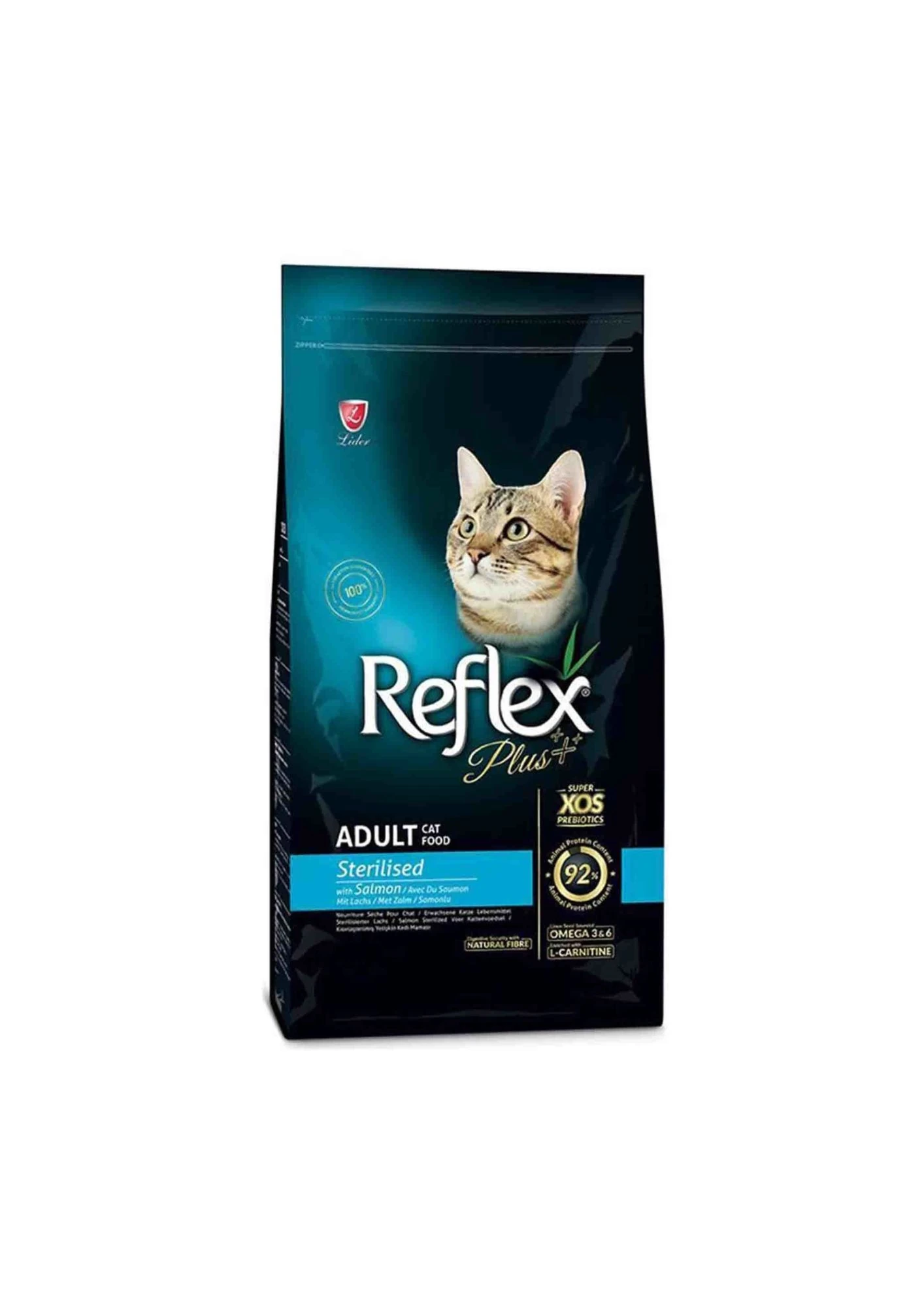 REFLEX Plus Kısırlaştırılmış Somonlu Yetişkin Kedi Maması 1,5 Kg