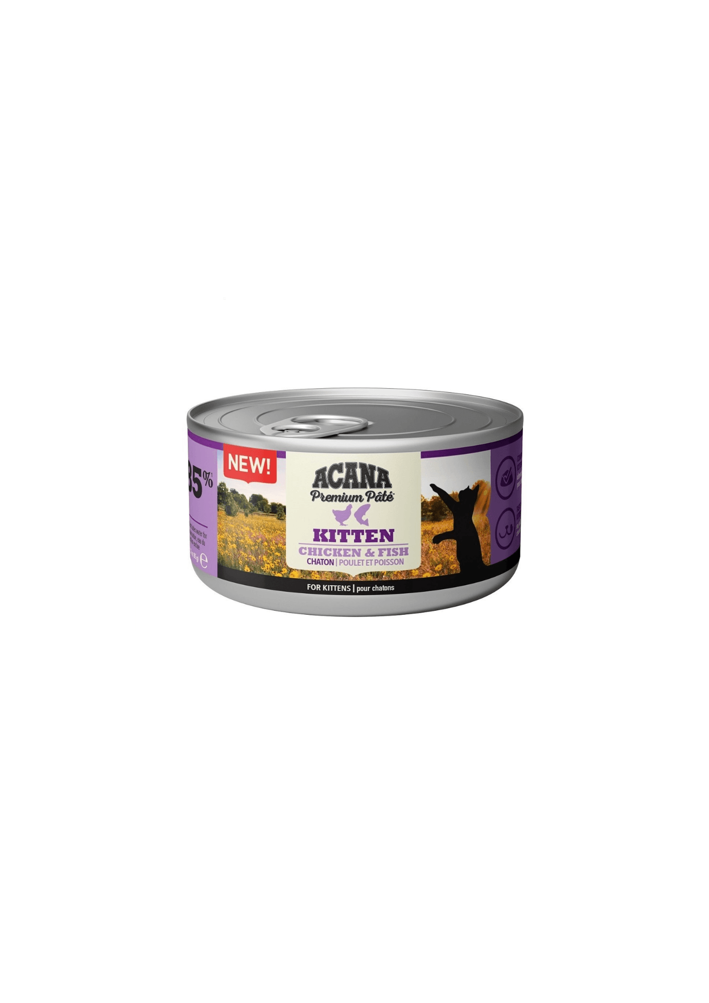 ACANA Premium Pate Tavuklu Balıklı Yavru Kedi Konservesi 85 Gr