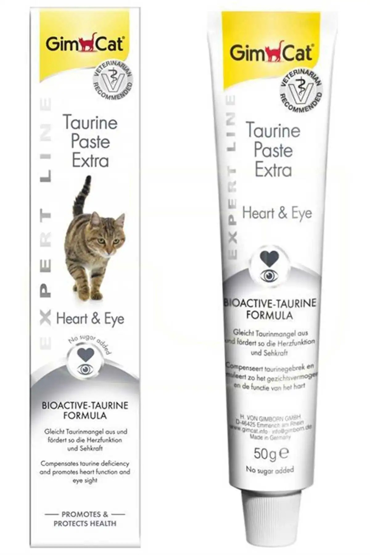 GIMCAT Taurin Extra Kalp ve Göz Sağlığı Destekleyici Kedi Macunu 50 Gr