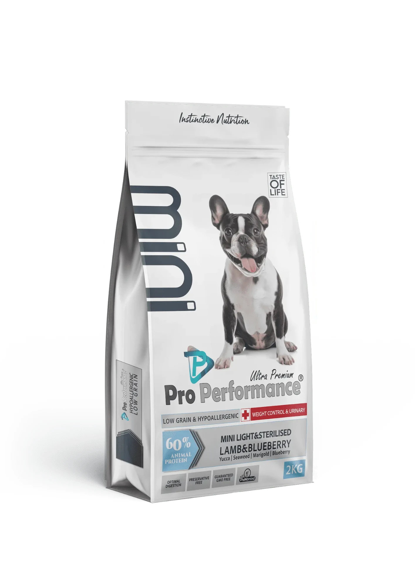 PRO PERFORMANCE Mini Irk Kuzu Etli ve Yaban Mersinli Light&Sterilised Yetişkin Köpek Maması 2 Kg