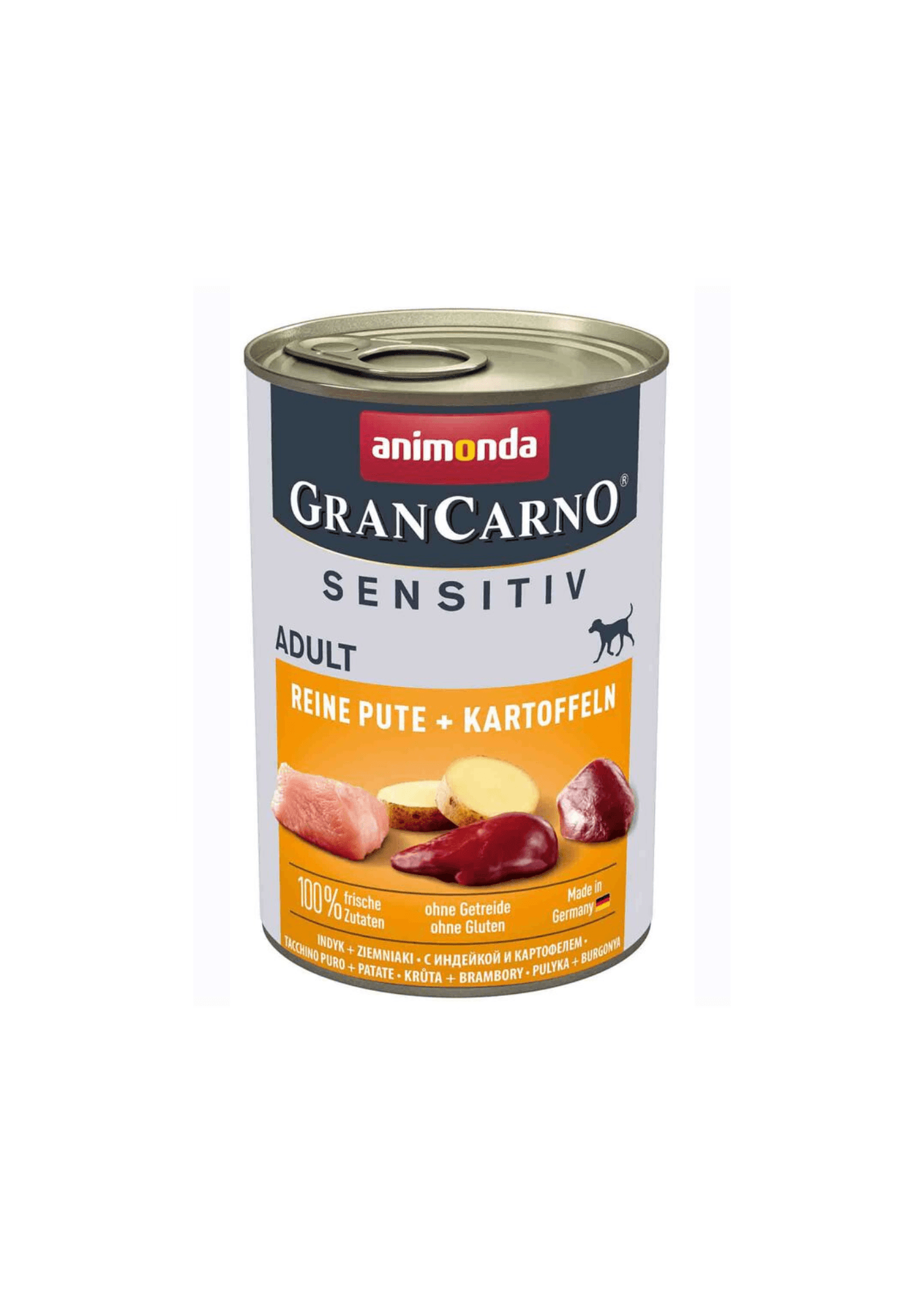 ANIMONDA Gran Carno Sensitive Pure Hindi Etli ve Patatesli Yetişkin Köpek Konservesi 400gr