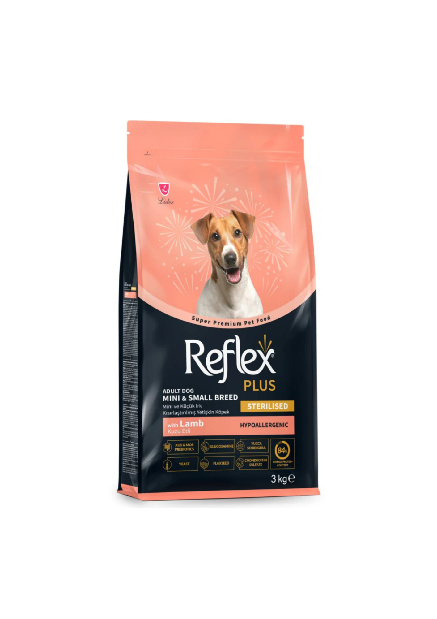 REFLEX PLUS Kuzu Etli Mini ve Küçük Irk Kısırlaştırılmış Köpek Maması 3 Kg