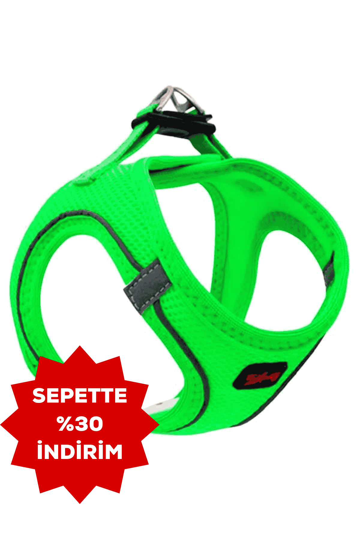 TAILPETZ Air-Mesh Göğüs Tasmasi Neon Yeşil 3XS