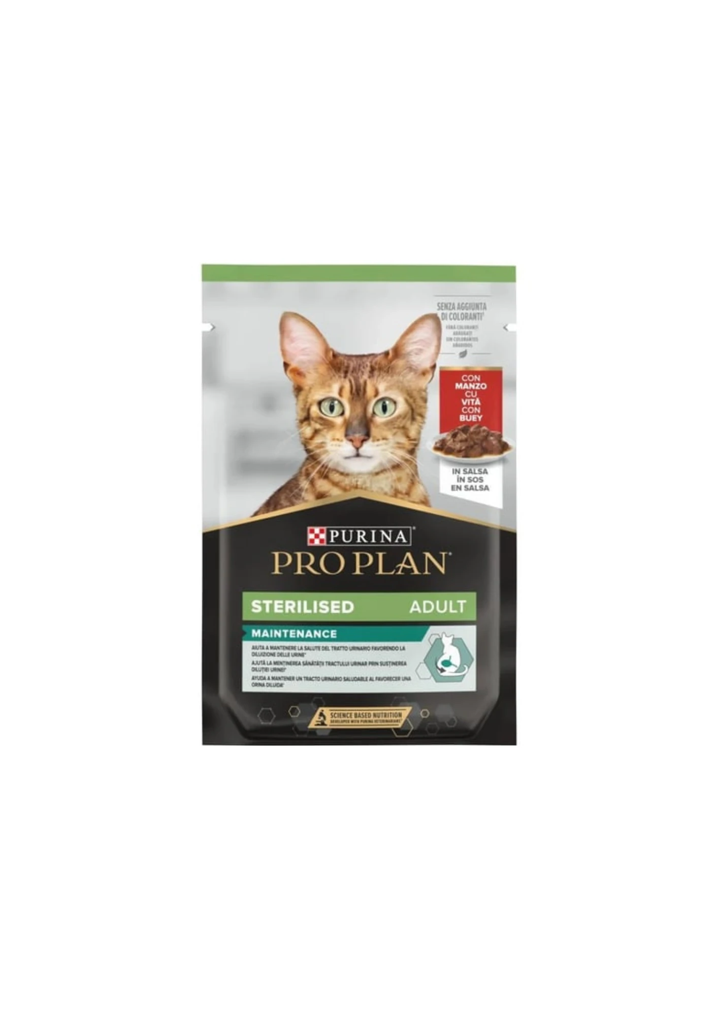 PRO PLAN Kısırlaştırılmış Sığır Etli Pouch Kedi Konservesi 85 Gr