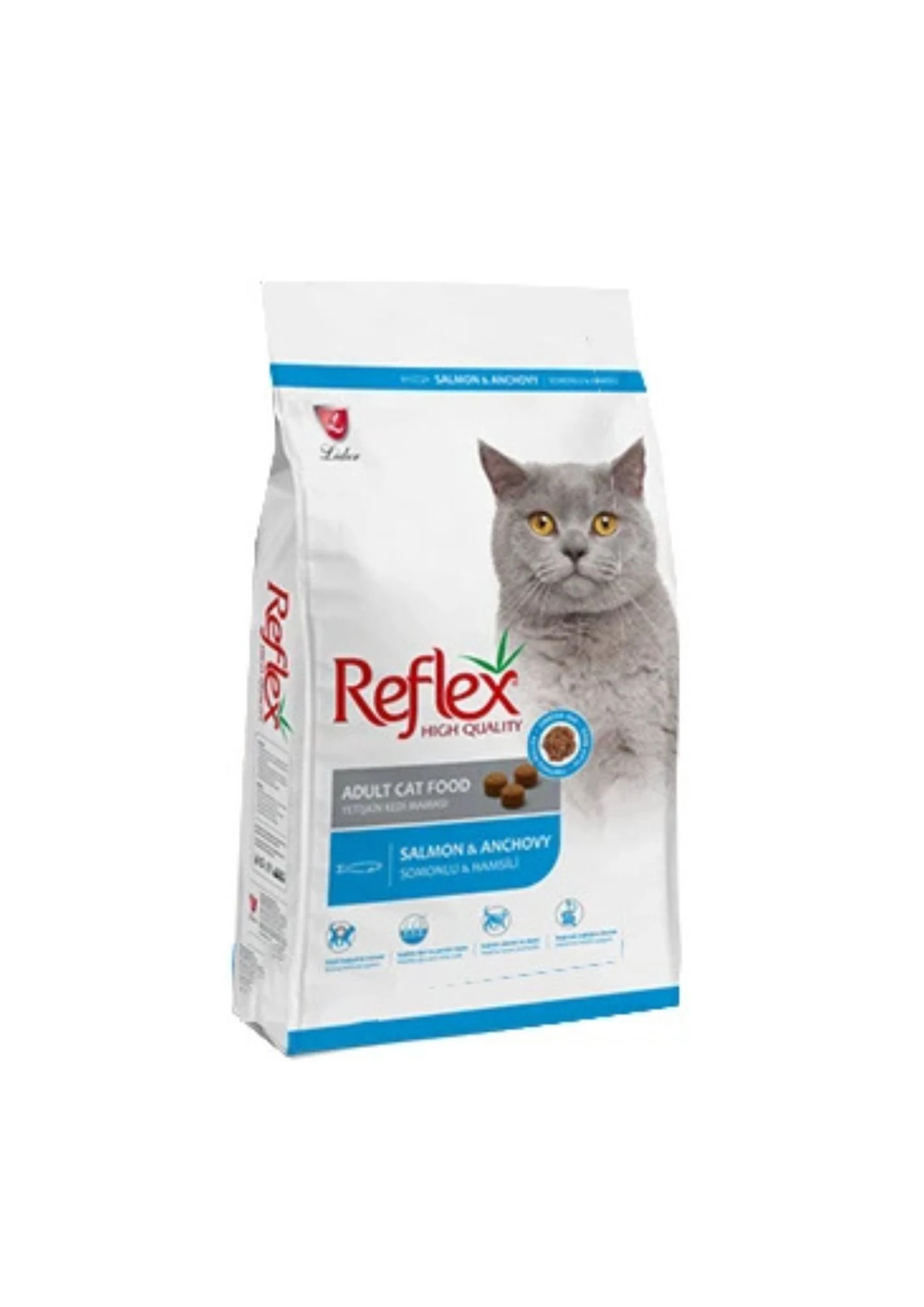 REFLEX Somonlu ve Hamsili Yetişkin Kedi Maması 2kg