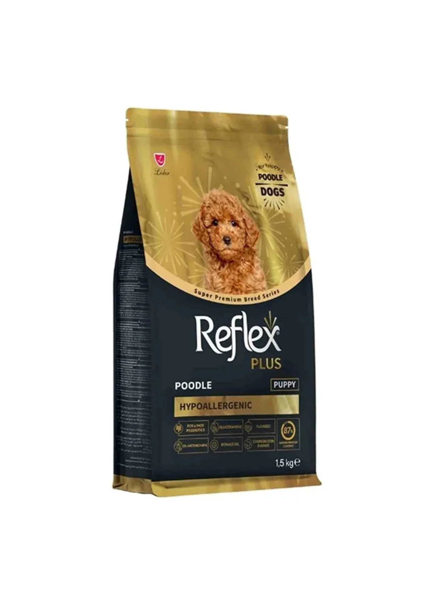 REFLEX PLUS Poodle Hypoallergenic Tavuklu Yavru Köpek Maması 1,5 Kg
