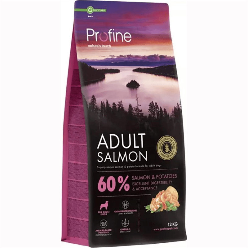 PROFINE Glutensiz Somonlu Yetişkin Köpek Maması 12 Kg