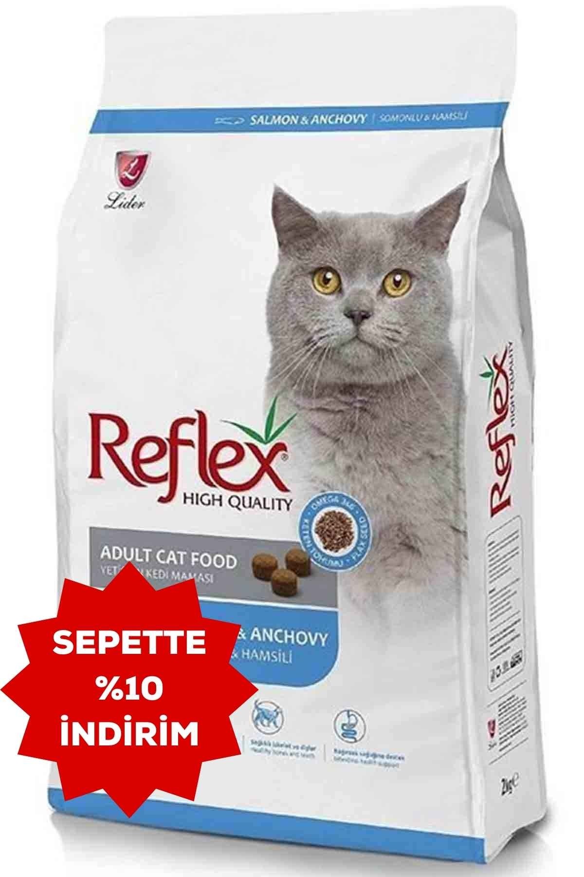 REFLEX Somonlu ve Hamsili Yetişkin Kedi Maması 2kg