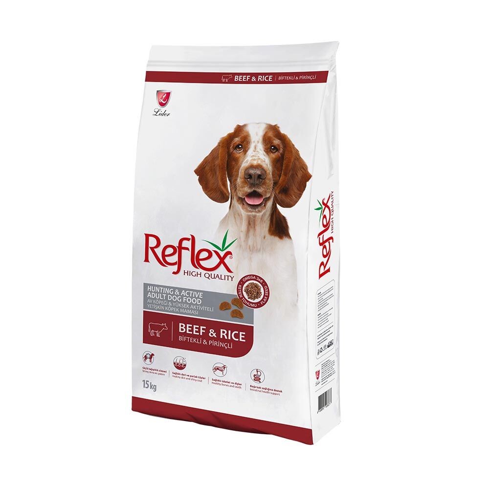 REFLEX Biftekli Yüksek Enerji Büyük Irk Köpek Maması 15 KG