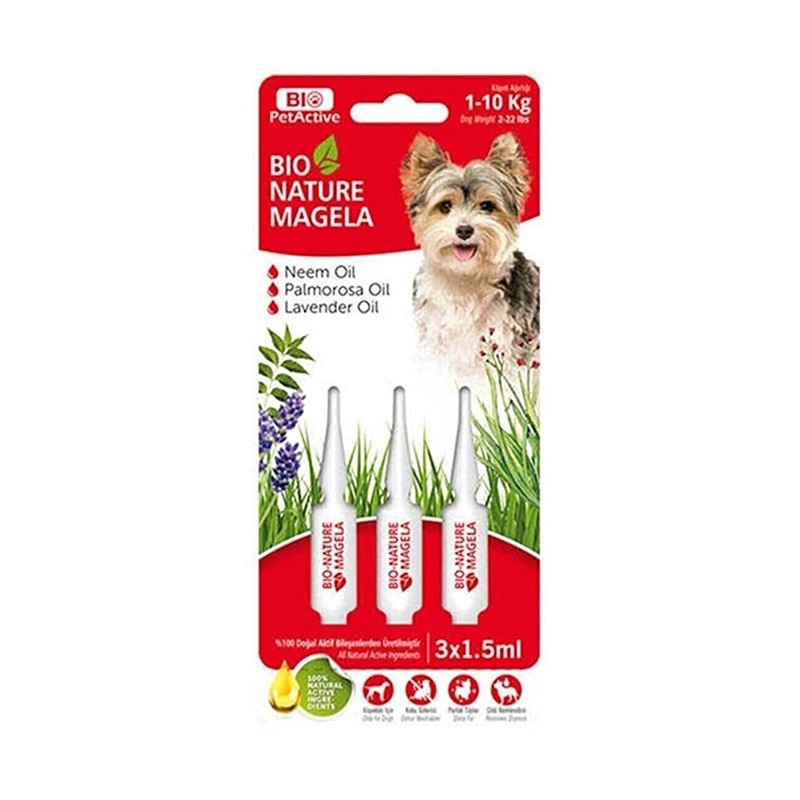BIO PETACTIVE Köpek Tüy Ve Deri Bakım Damlası 1-10 Kg