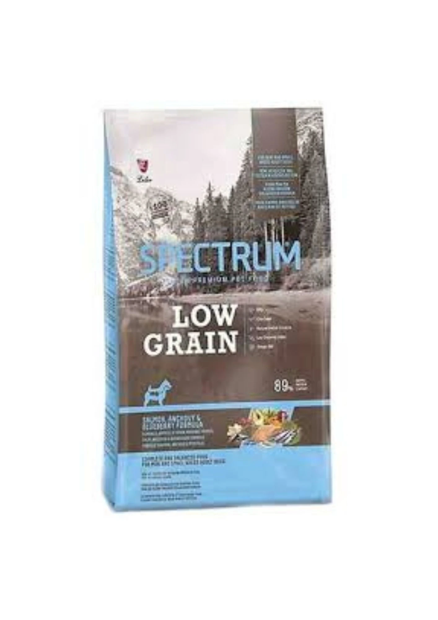SPECTRUM Düşük Tahıllı Somonlu, Hamsili, Yaban Mersinli Küçük Irk Yetişkin Köpek Maması 2.5 Kg