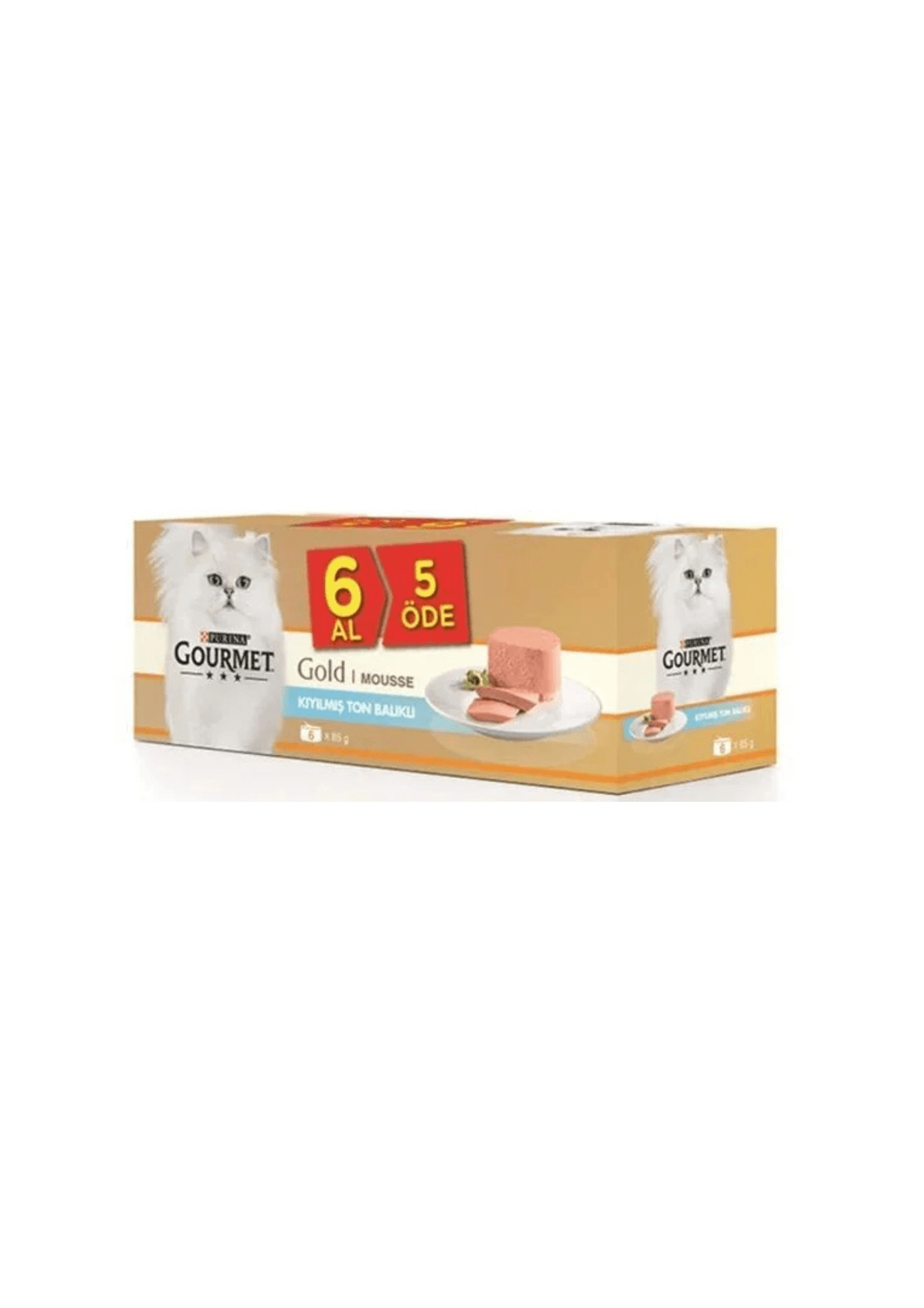 GOURMET Gold Multipack Ton Balıklı Kedi Konservesi 6x85 Gr