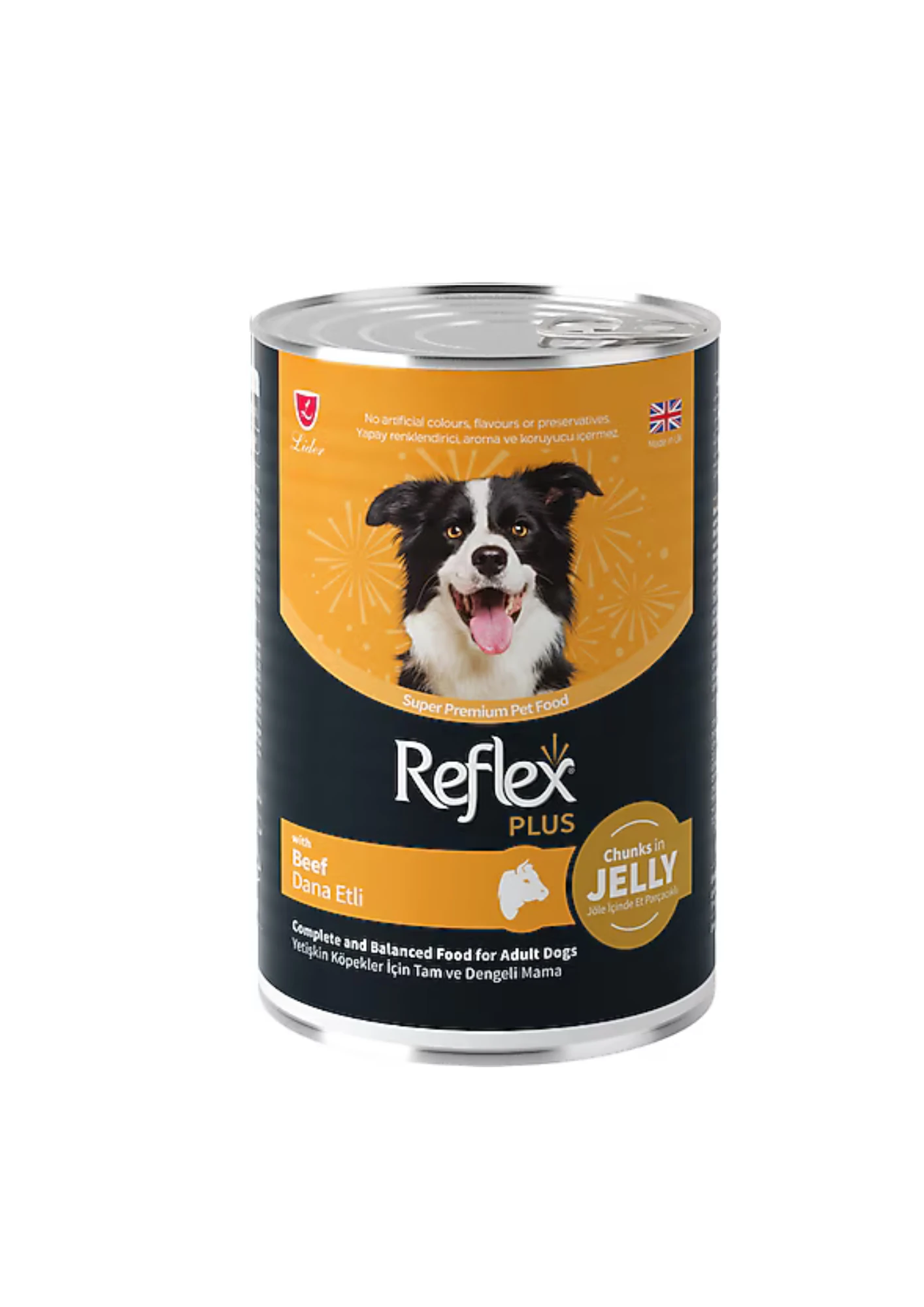 REFLEX PLUS Jöle İçinde Dana Etli Yetişkin Köpek Konserve 400 Gr.