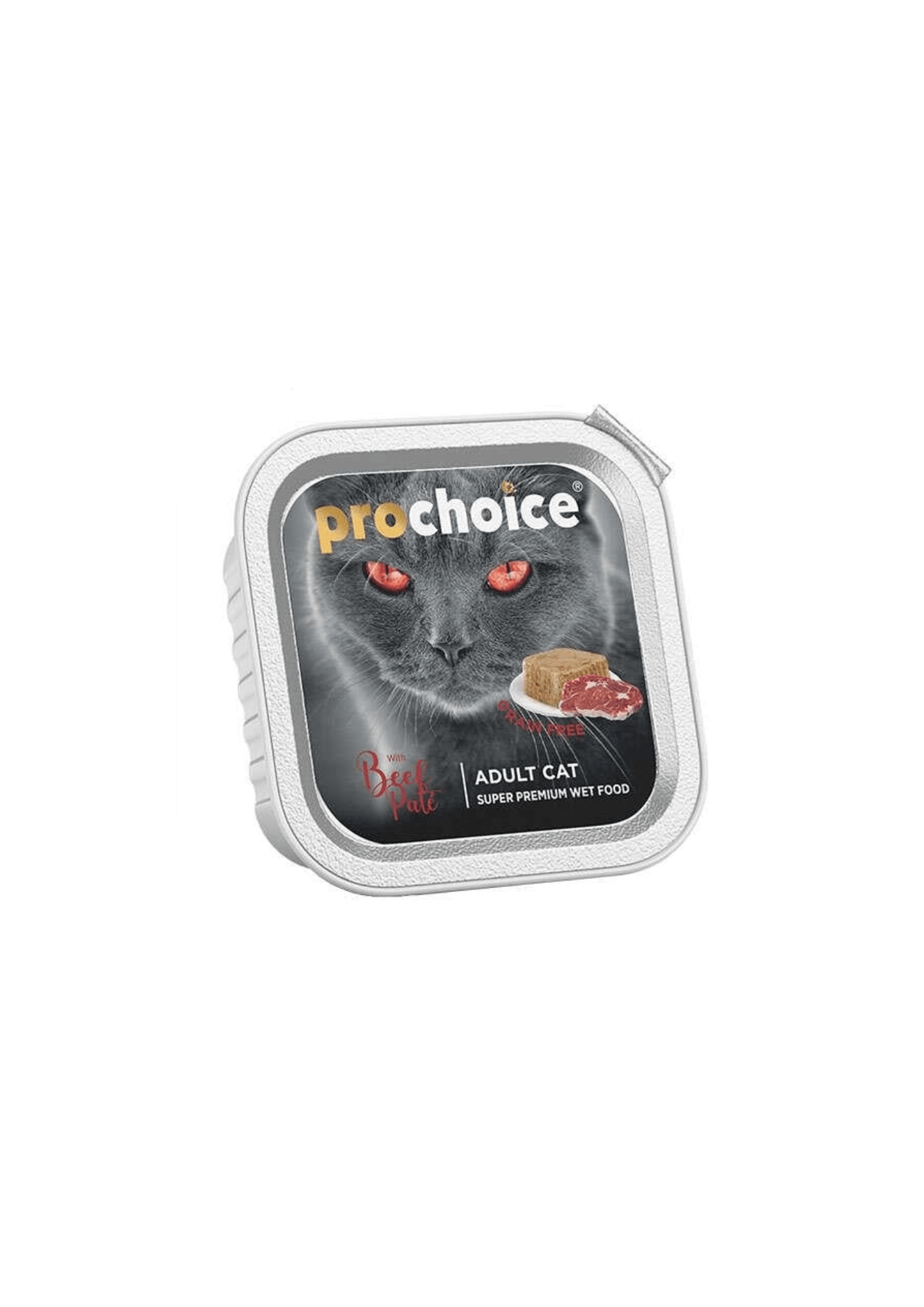 PRO CHOICE Biftekli Kıyılmış Yetişkin Kedi Konservesi 85 Gr