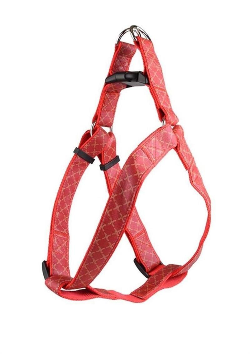 FLAMINGO Odin Köpek Göğüs Tasması Kırmızı 10Mm X 35-50CM