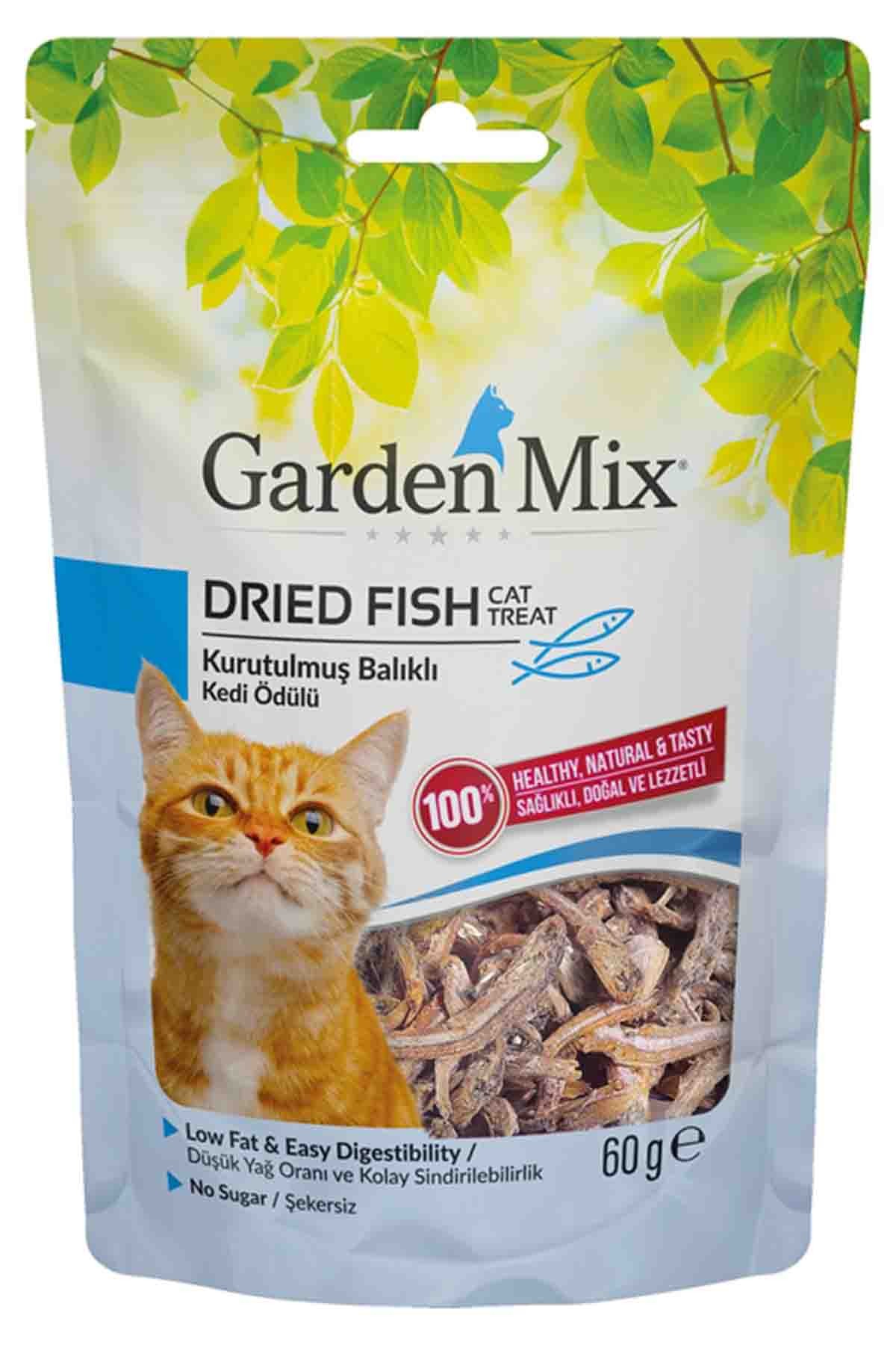 GARDEN MIX KURUTULMUŞ BALIKLI Kedi Ödülü 60 GR