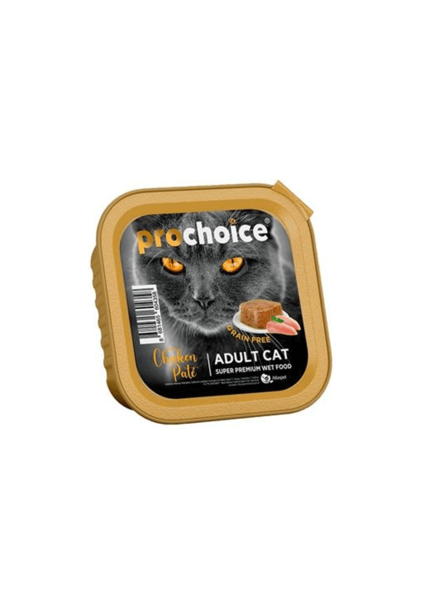 PRO CHOICE Tahılsız Tavuklu Kıyılmış Yetişkin Kedi Konserve 100 Gr