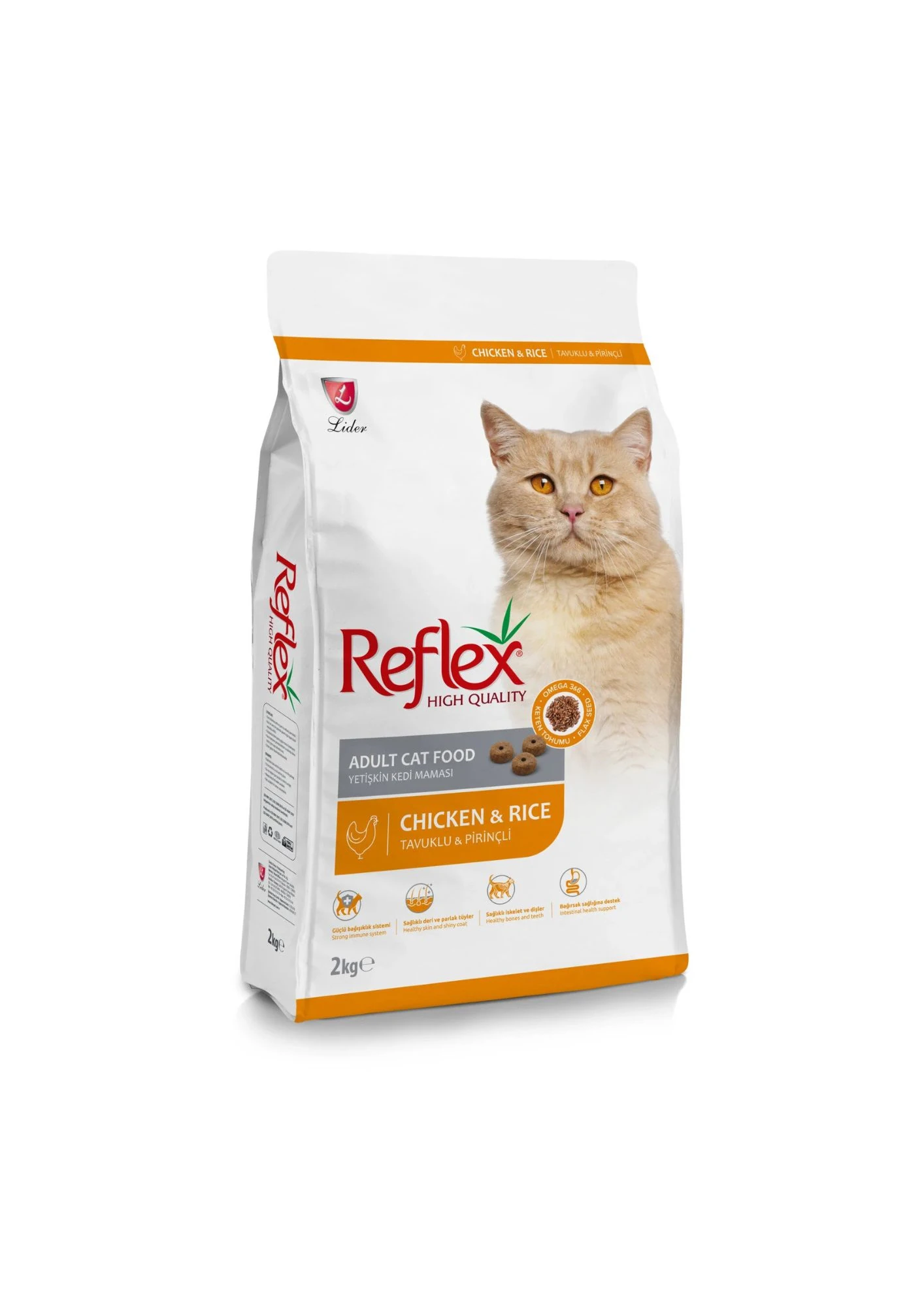 REFLEX Tavuklu ve Pirinçli Yetişkin Kedi Maması 2kg