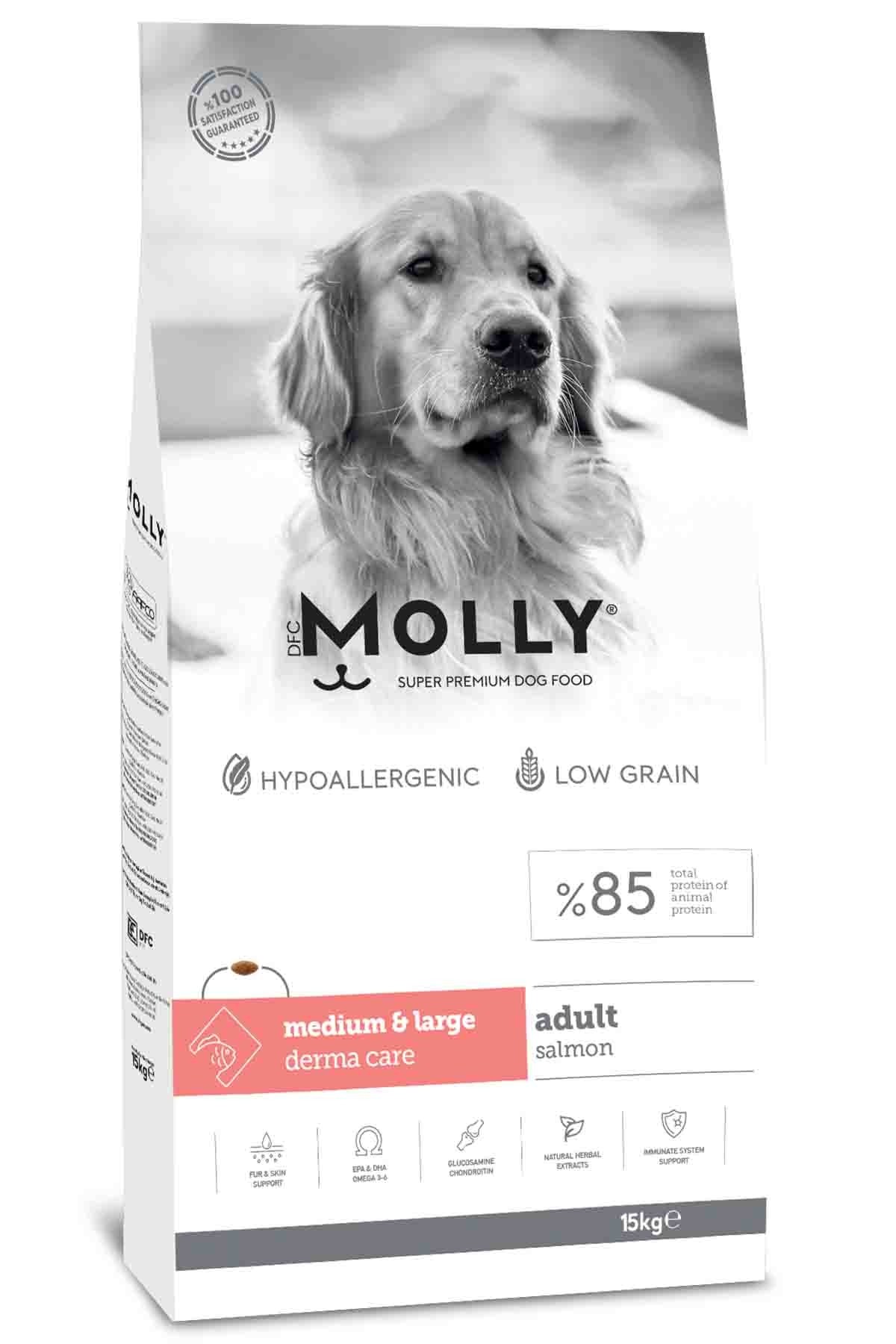 MOLLY Somonlu Medium Large Orta ve Büyük Irk Yetişkin Köpek Maması 15 Kg