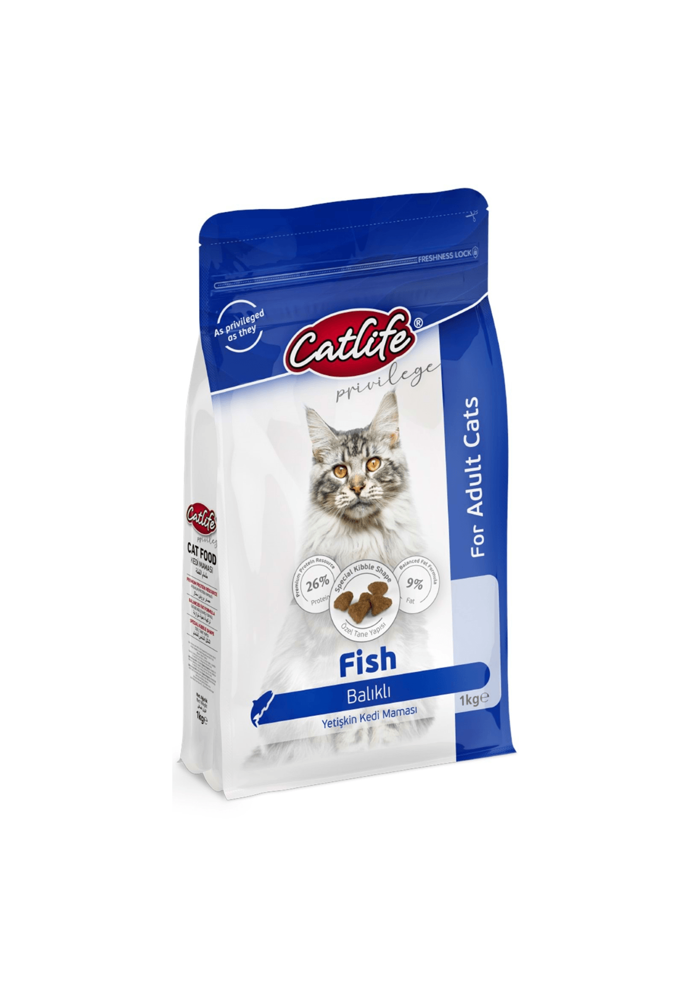 CATLIFE Balıklı Yetişkin Kedi Maması 1 Kg